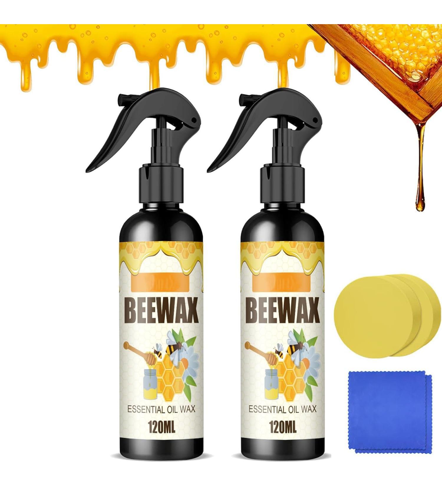 Ouhoe Beeswax Ouhoe Beeswax Spray Natural Micro-Molecularized Beeswax Spray Hardwood Floor Polish Bees Wax Furniture Polish and Cleaner Wood Seasoning Beewax For Furniture Floor Tables Cabinets (2PC) - Buy Online on GoSupps.com