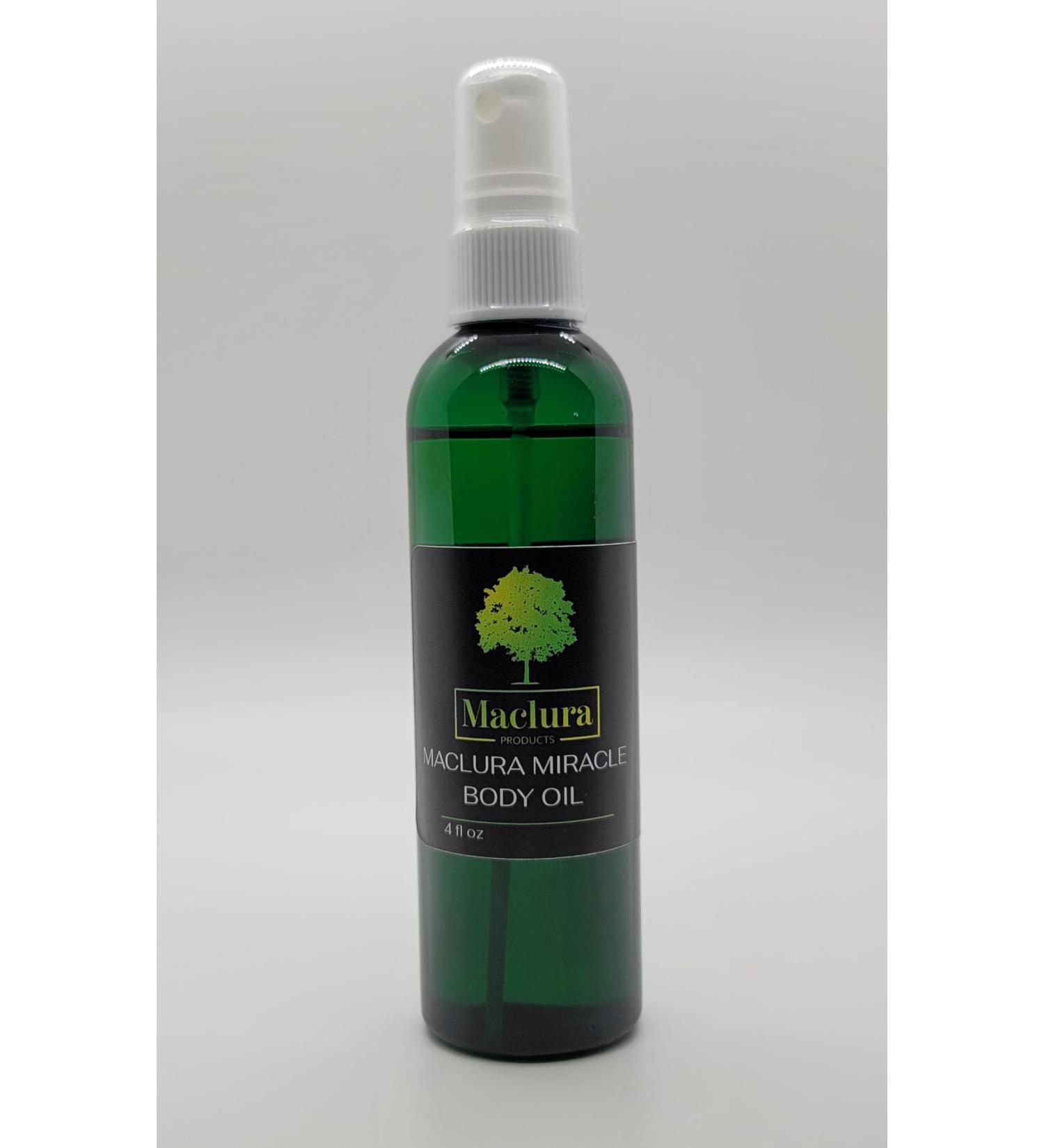 Maclura Products Pomifera Miracle Body Oil 4 fl oz made with Pomifera Oil Jojoba Oil and Sweet Almond Oil