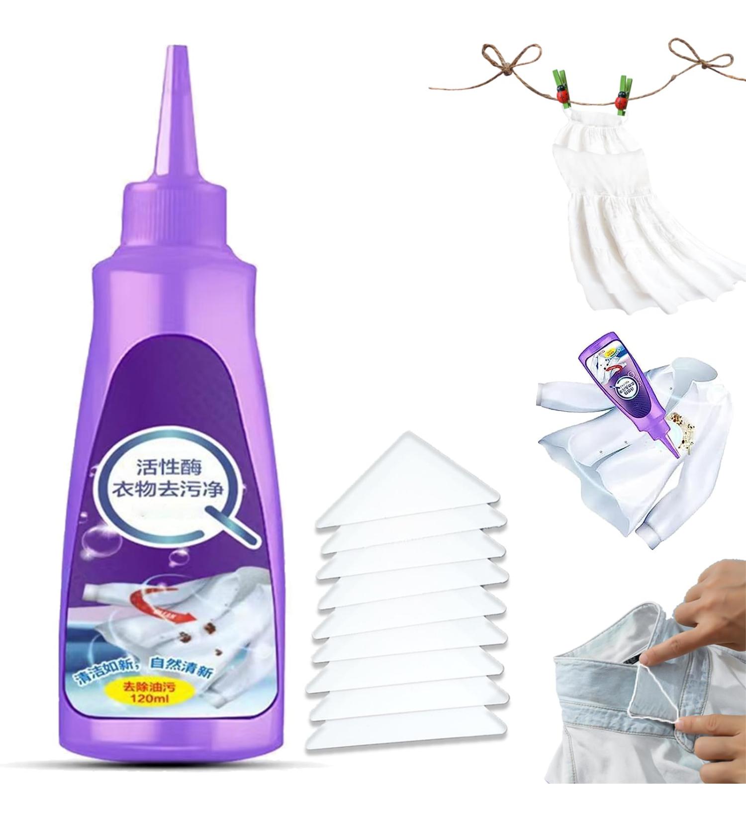 HONGJIANV Active Mold Clothing Stain Removal Agent Active Enzyme Clothing Stain Remover Active Enzyme Laundry Stain Remover - White Shirt Guardian (A-1PC) - Buy Online on GoSupps.com