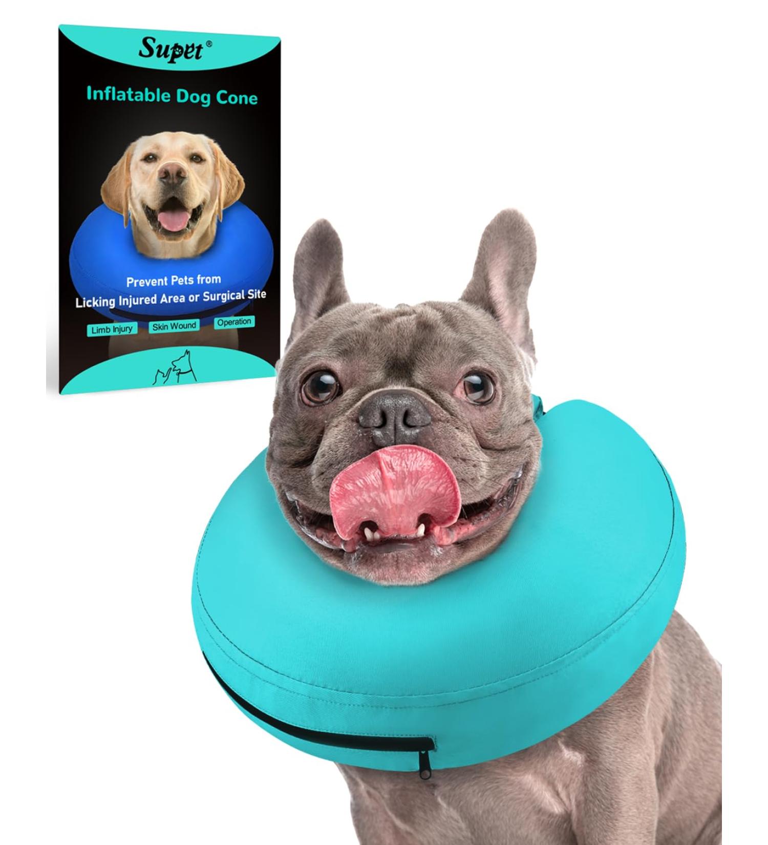 Supet Rewrise Dog Inflatable Collar - Leak Protection for Post-Op Comfort | Soft & Stylish Design (XXL: 45.6-58.4 cm Green) - Shop Internationally! - Buy Online on GoSupps.com