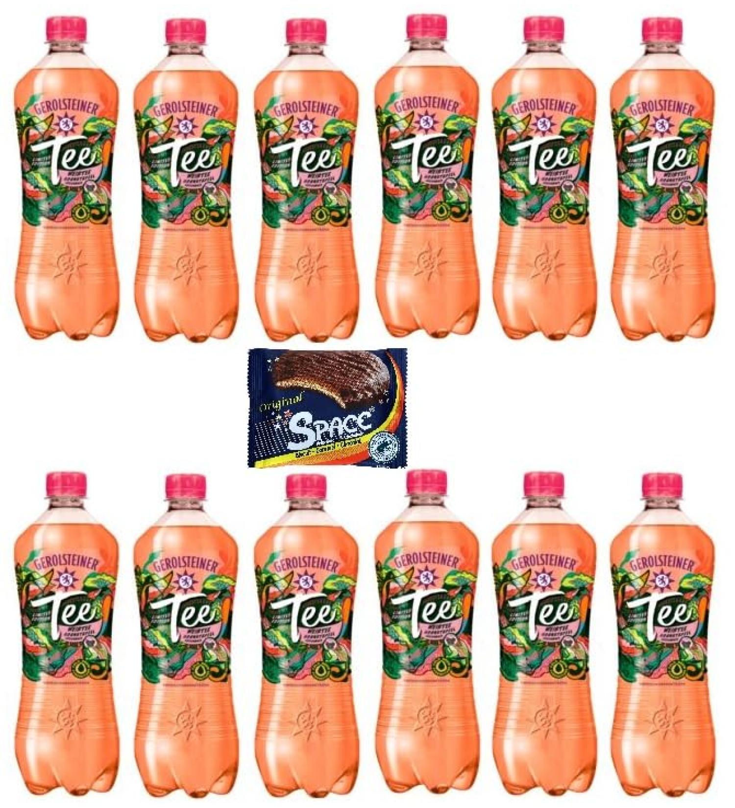 Buy 12 Bottles Gerolsteiner White Tea Pomegranate 0.75L + Free Space Biscuit 45g | Onlinenshop Bormann - International Shipping Available - Buy Online on GoSupps.com