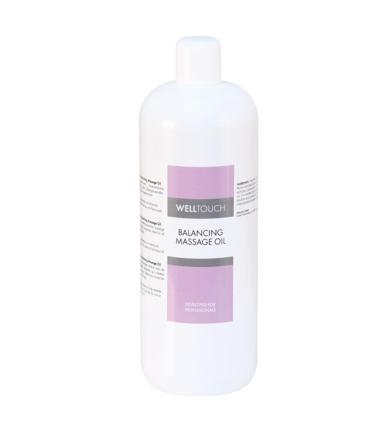 WellTouch Balancing Massage Oil 1 000 ml mineral oil-free high-quality massage oil for professional use