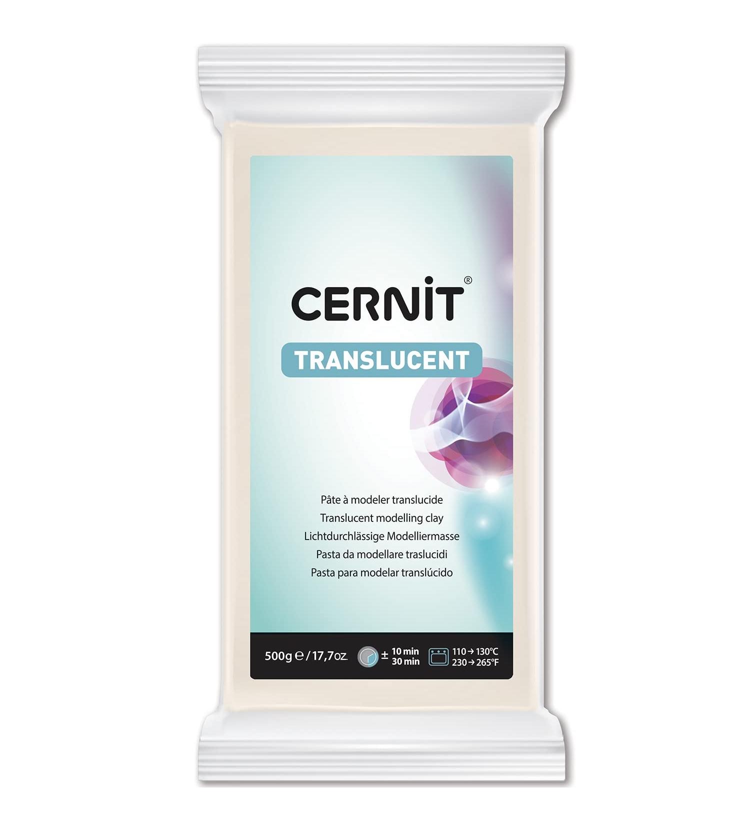 Cernit 500 g Trans Clay  Translucent White
