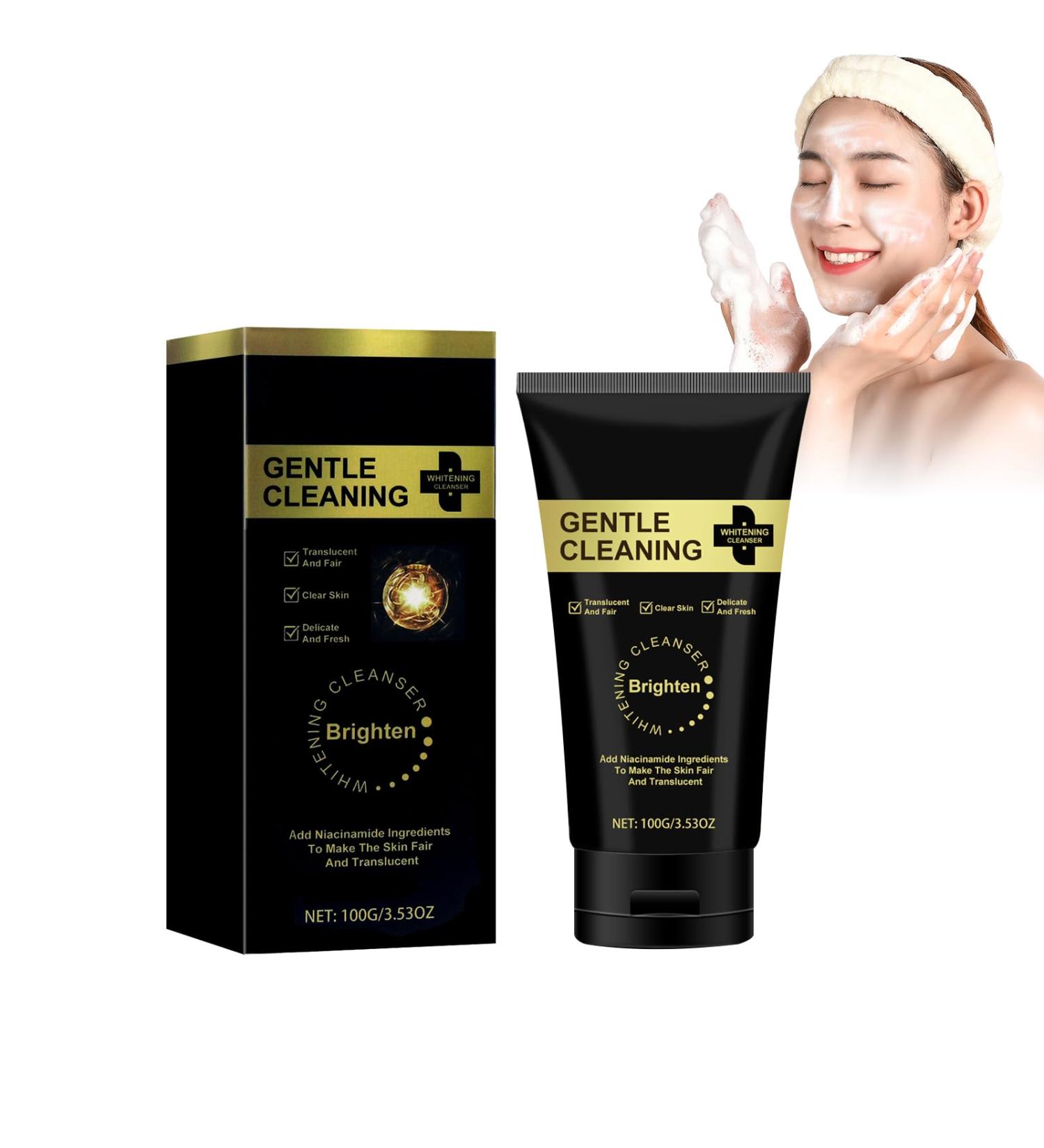  HASAIKA Facial cleanser brightening cleanser gentle non-irritating cleanser that deeply cleanses and brightens the skin and is suitable for all skin types. (100 g) - Buy Online on GoSupps.com