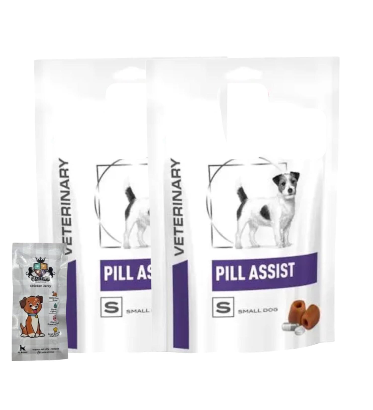 AETN Creations Pill Assist Pack for Small Dogs 2 x 90g Soft Chews to Help with Medication + AETN Chicken Jerky Treat - Buy Online on GoSupps.com