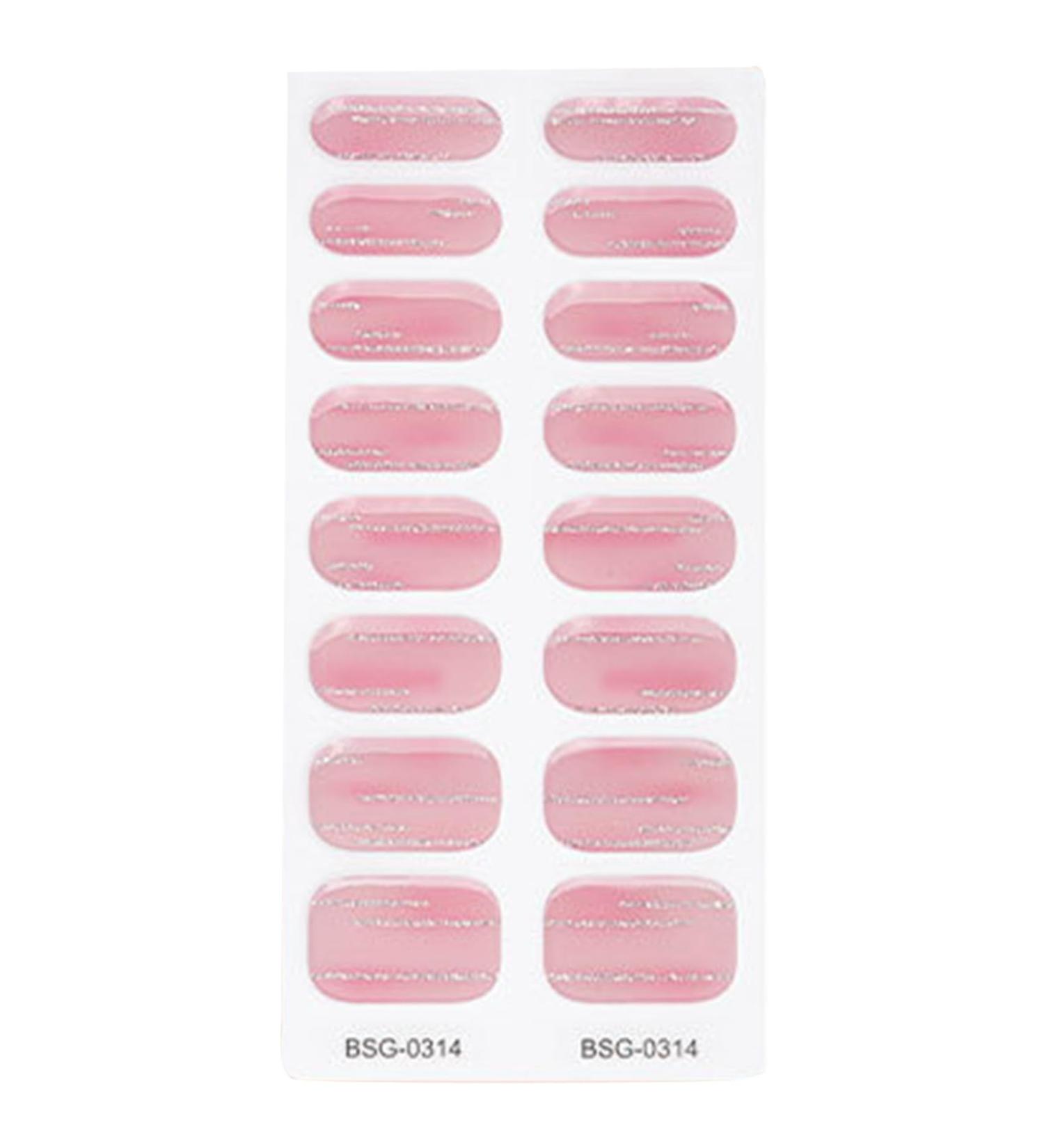 Semi Cured Gel Nail Polish Stickers Fashion Classical Nails Strips Waterproof Adhesive Full Wraps Gel Nail Art Stickers Semi Cured Gel Nail Strips Starter Kits BSG0314 - Buy Online on GoSupps.com