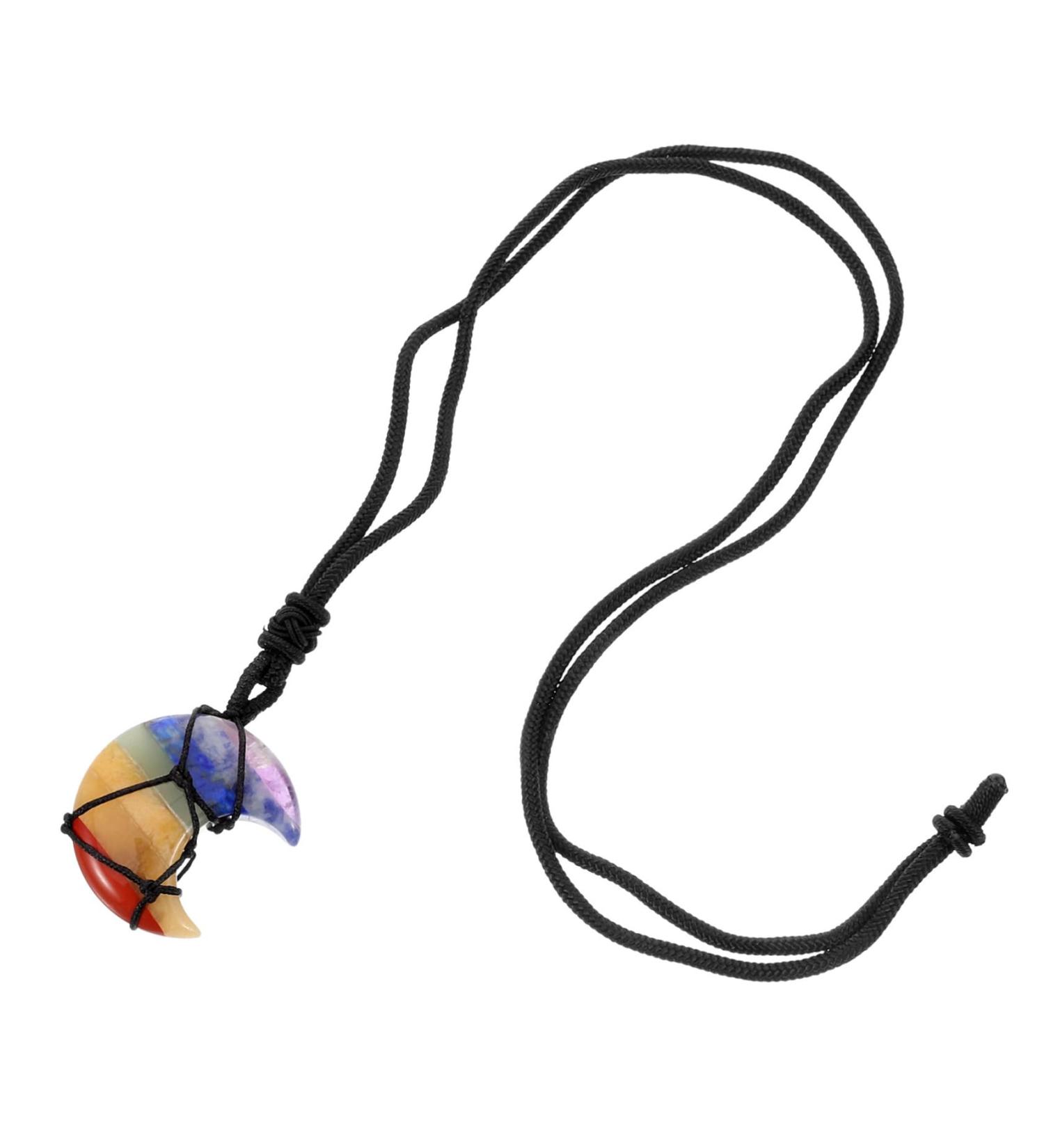 COLLBATH Net Pocket Crystal Necklace Necklaces Crystal Pendant Simple Jewelry Miss Crystal Stone Collar - Buy Online on GoSupps.com