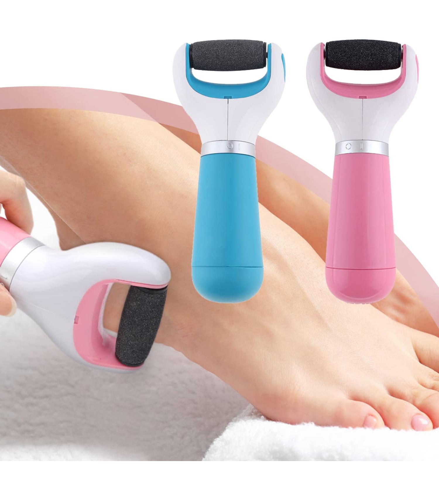 Electric Rechargeable Hard Skin Remover Electric Foot File Grinder Dead Hard Skin Callus Remover Feet Pedicure Tool with Rotating Sanding Head (Pink) - Buy Online on GoSupps.com