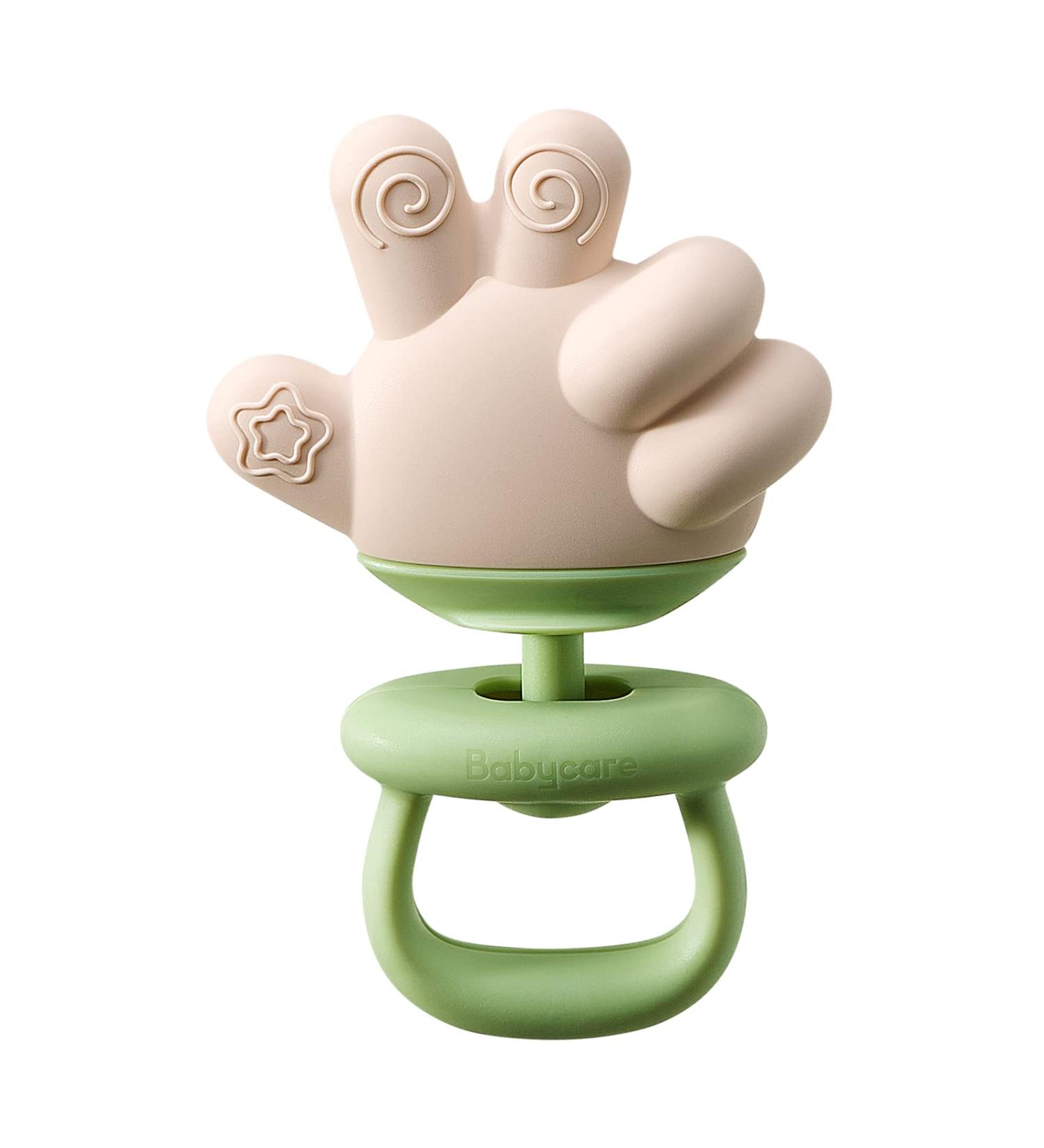 Buy Green Finger Baby Teething Toys - Silicone Rattles for 3-12 Months | Best Teething Relief Chew Toys - Buy Online on GoSupps.com