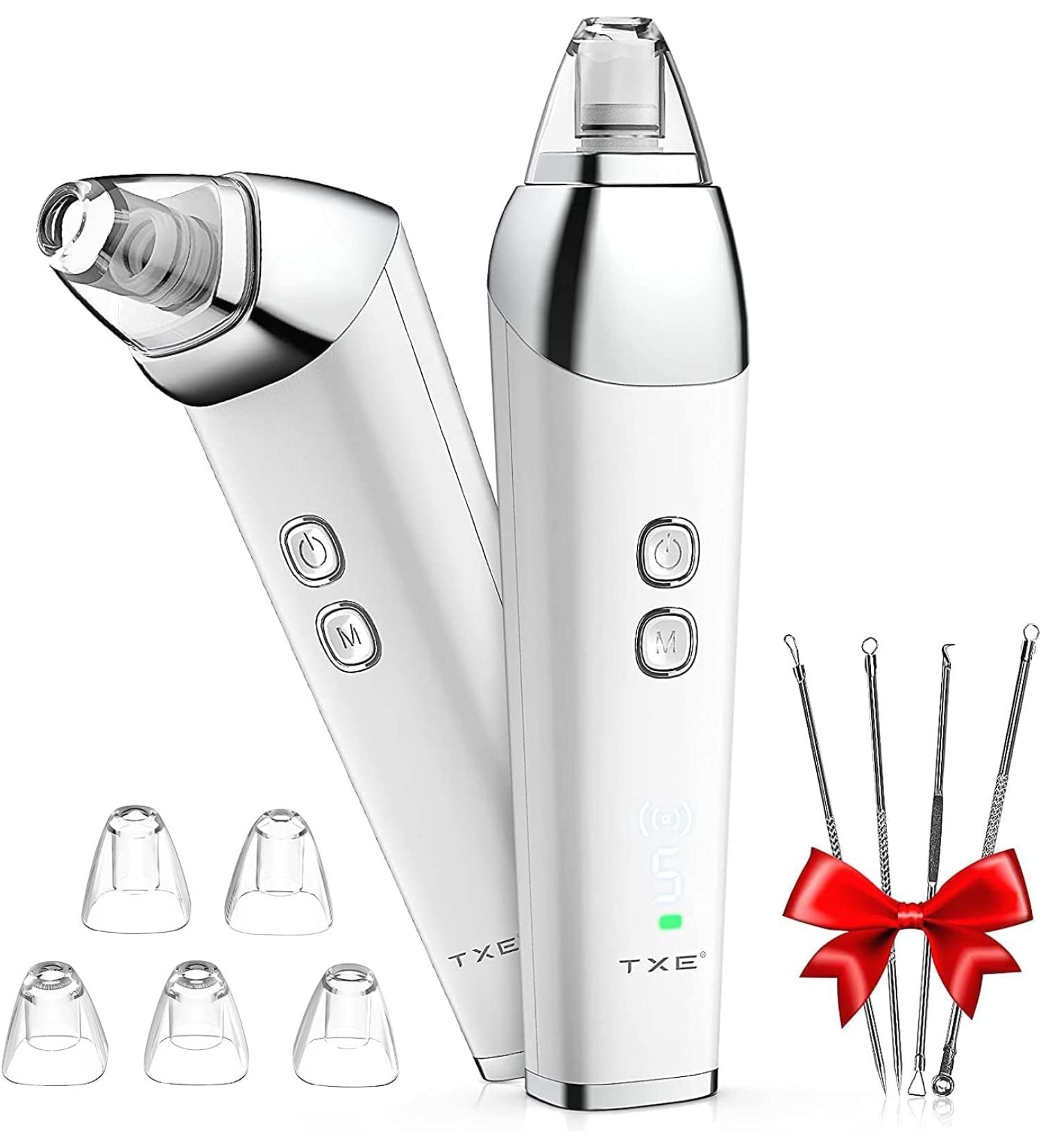 Blackhead Pore Vacuum Cleaner Remover | Upgraded 2023 Electric USB Rechargeable Extractor with 5 Probes | Blackhead Remover Kit for Women & Men - Buy Online on GoSupps.com