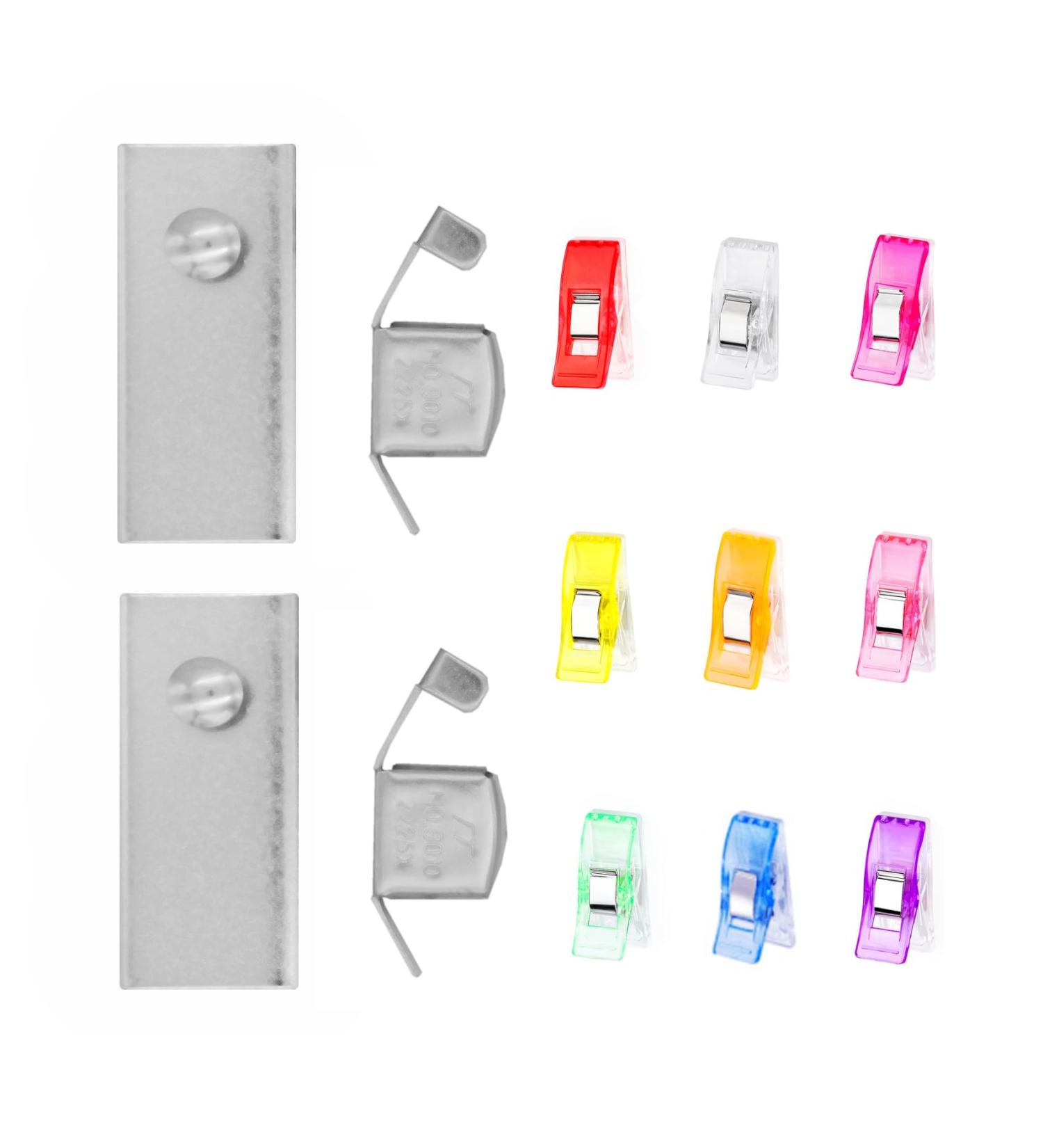 LINXIAO Magnetic Seam Guide & 9 Sewing Clips Set - Essential Sewing Supplies for Machine Sewing - Buy Online on GoSupps.com