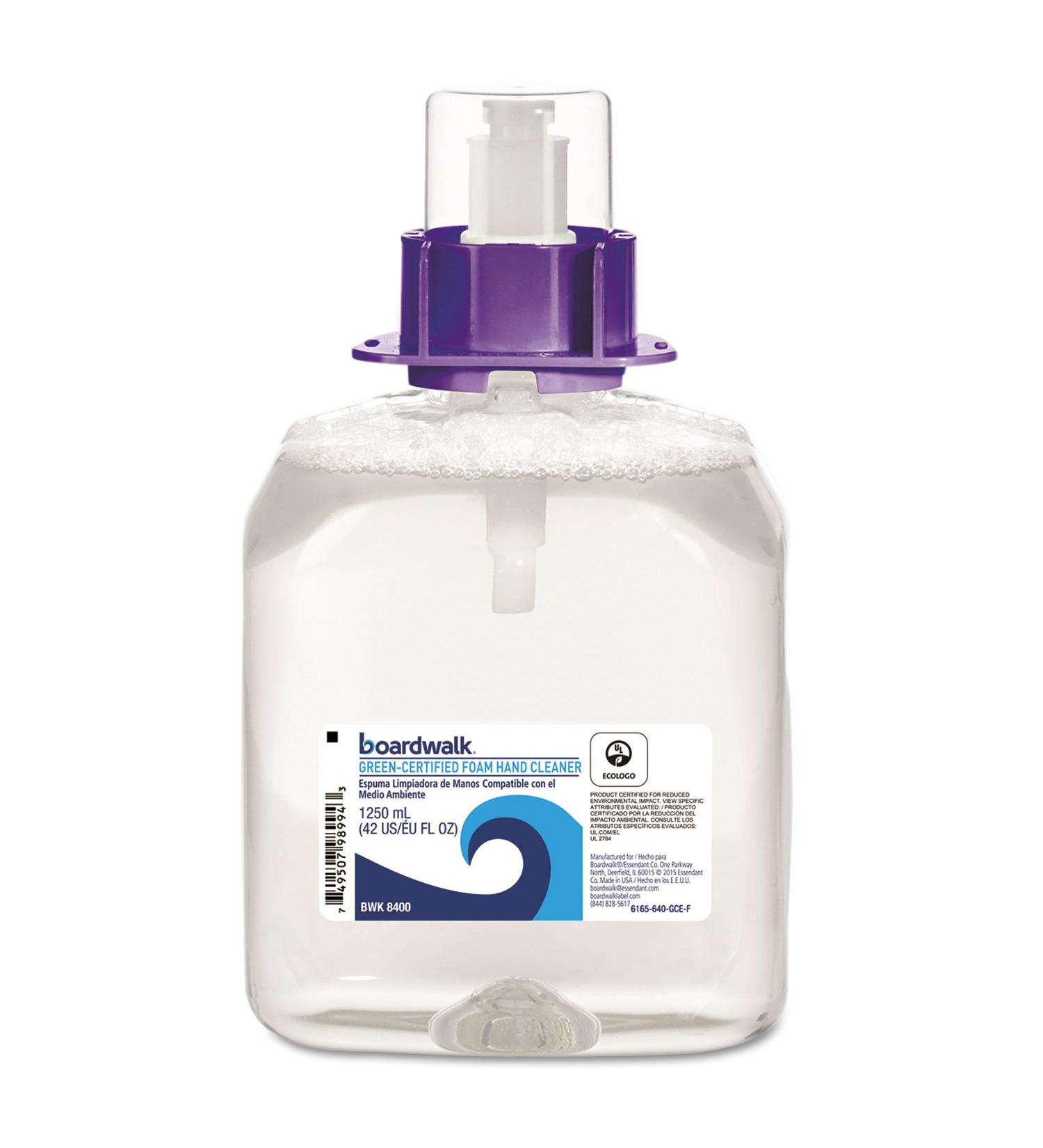 Buy Boardwalk 8400 Green Certified Foam Soap - Fragrance Free 1250mL Refill (4/Carton) | International Shipping Available - Buy Online on GoSupps.com