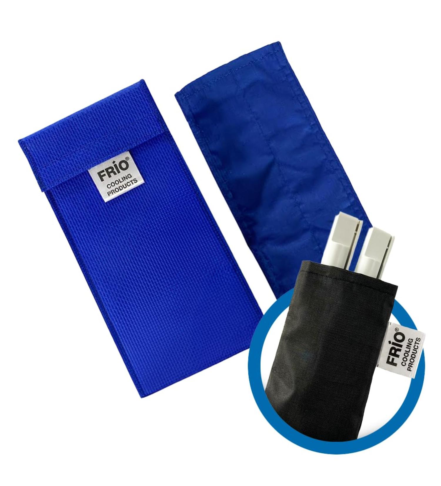Frio Double Bag for Diabetics - Waterproof Insulin Pen Cooler | 8x18 cm | Reusable Blue & Black | No Ice Packs Needed - Buy Online on GoSupps.com