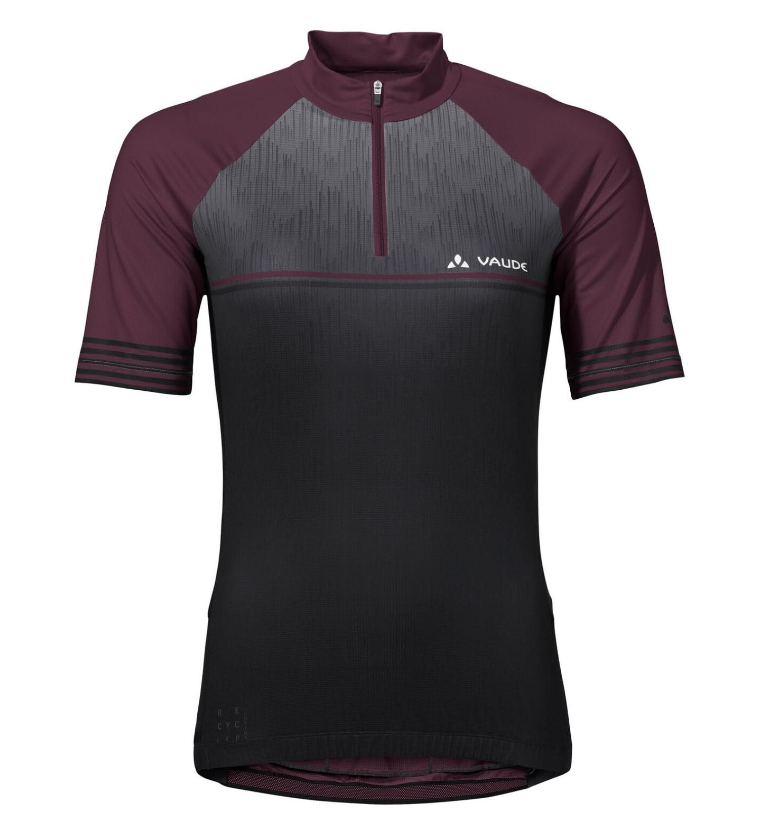 VAUDE Women's Posta Hz Tricot II T-Shirt 40 Cassis - Stylish Eco-Friendly Performance Top for International Shipping - Buy Online on GoSupps.com