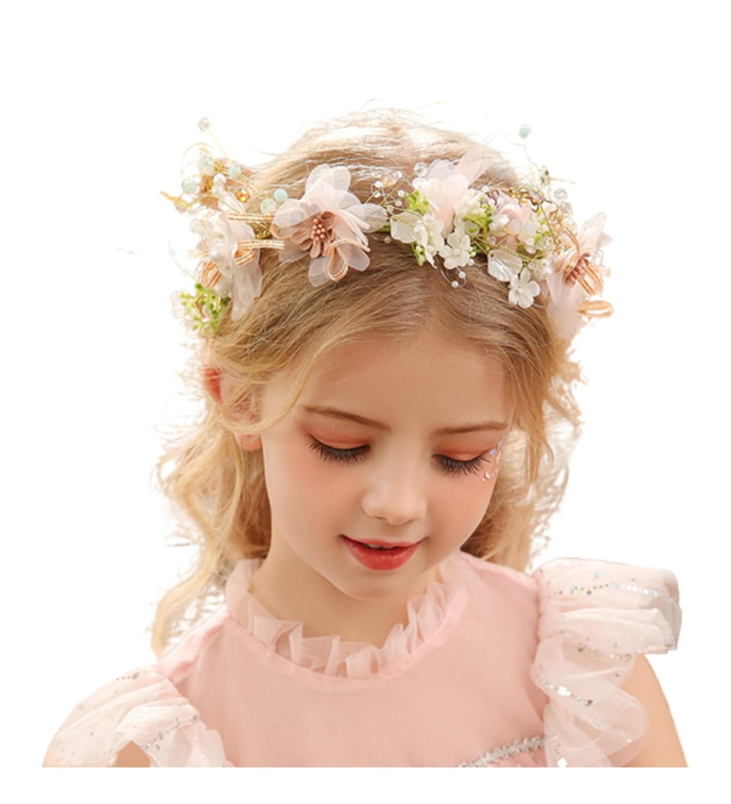 Bridal Headband Wedding Hair Piece Crystal Flower Girl Headband Bridesmaid Hair Vine for Wedding Party Hair Accessories - Buy Online on GoSupps.com