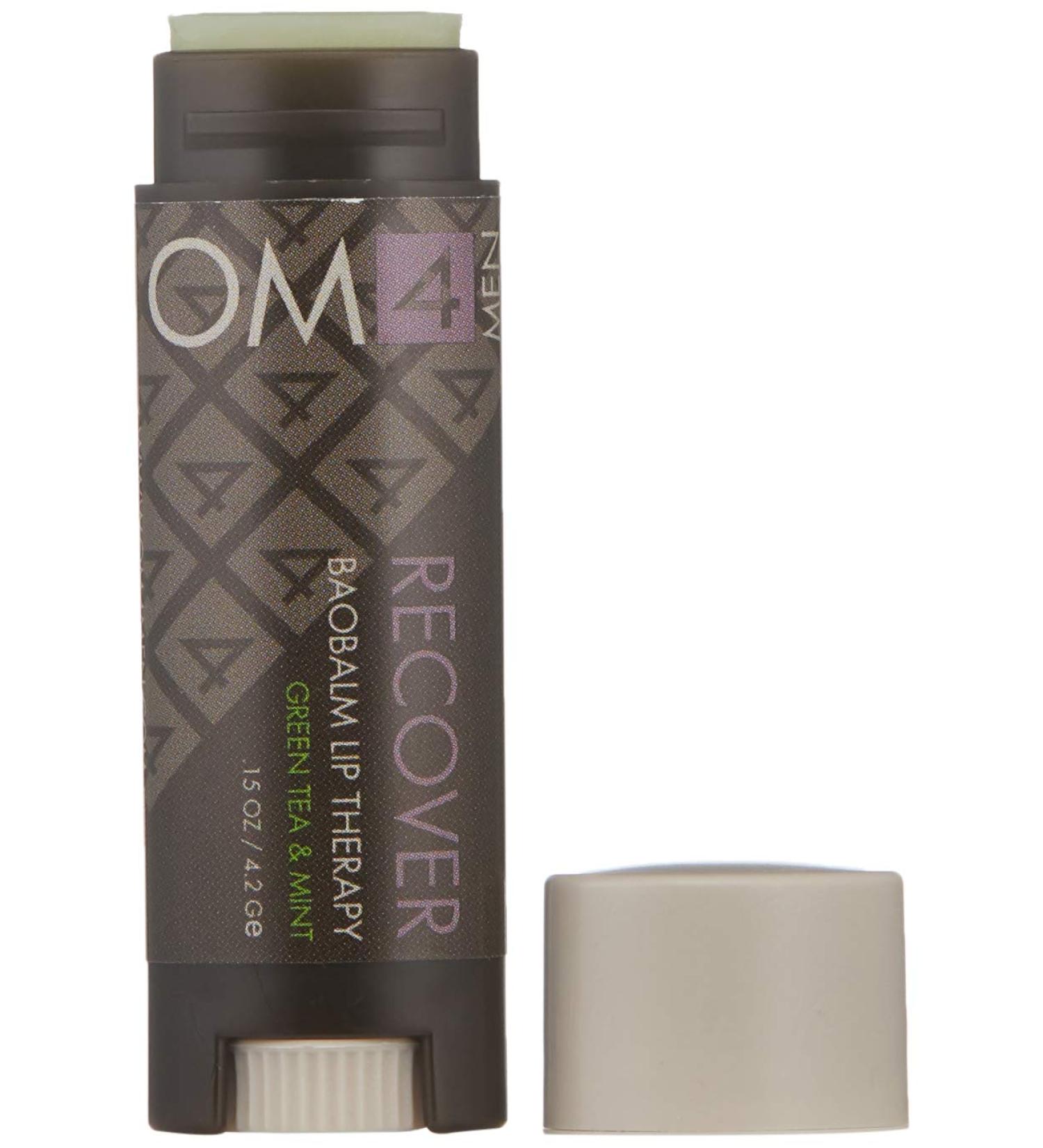 Organic Male OM4 Encore RECOVER Bao-Balm Lip Therapy 0.15oz - Natural Lip Balm - Buy Online on GoSupps.com