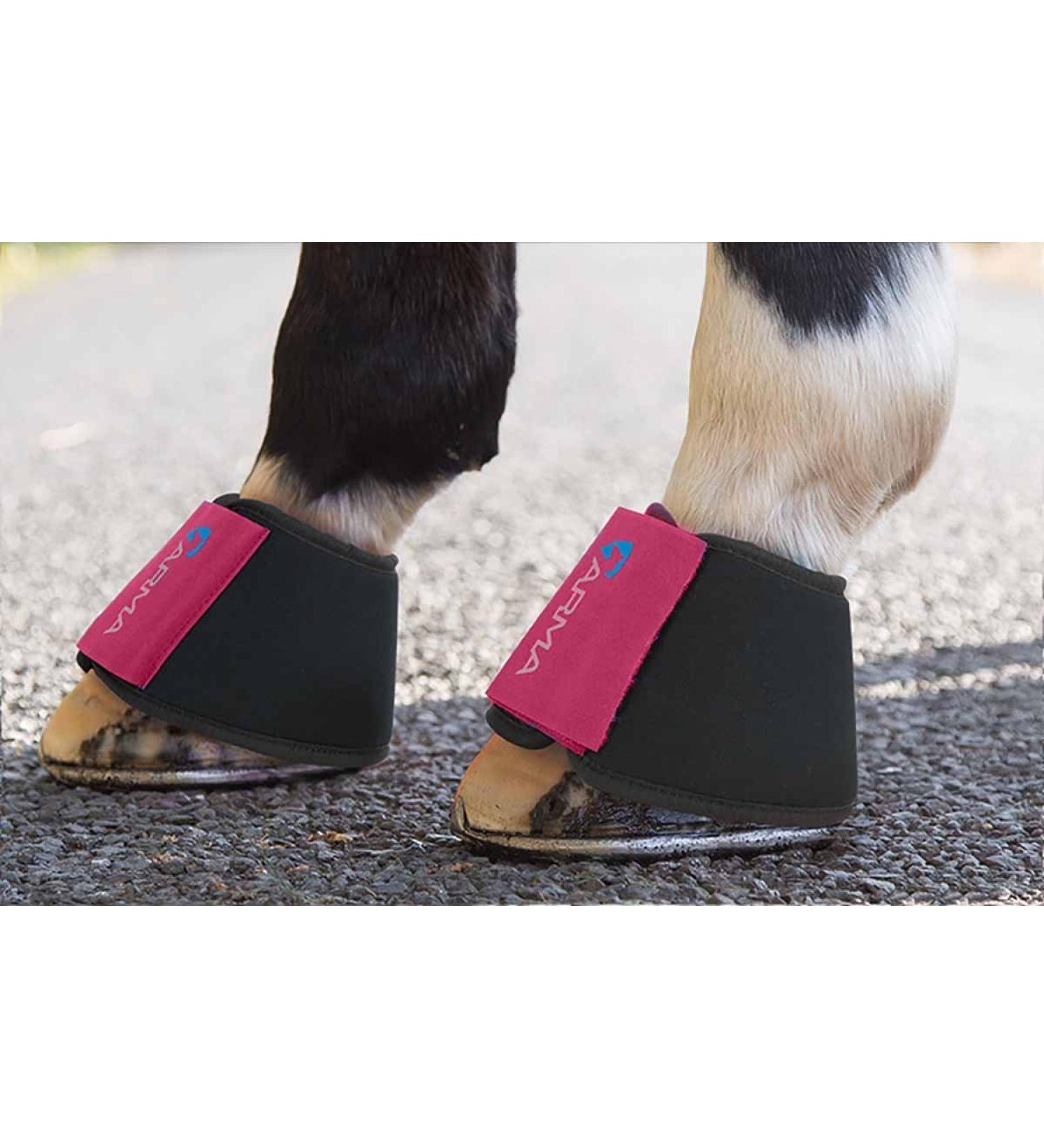 Shires Arma Neoprene Over Reach Boots - Raspberry Cob