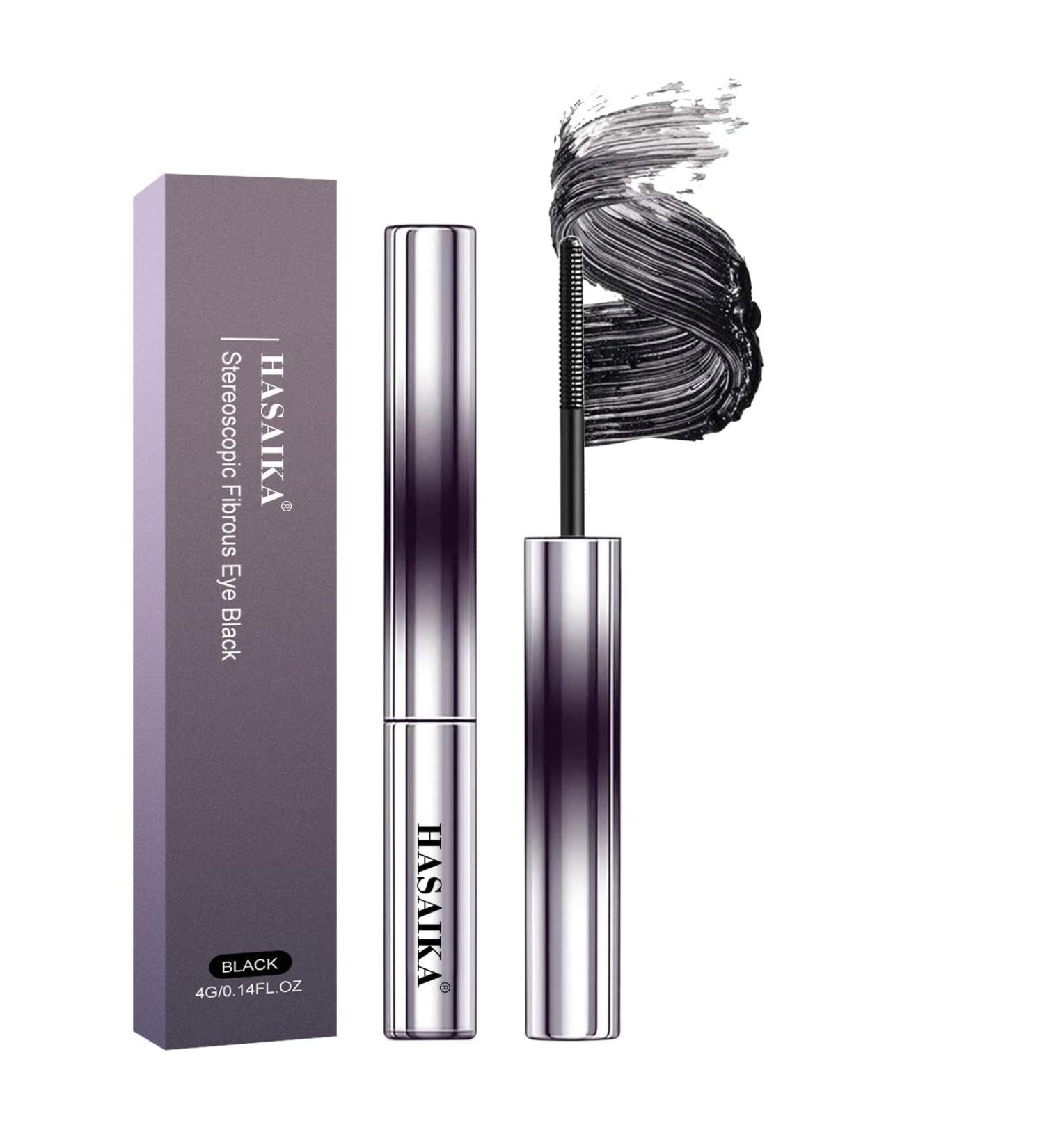  HASAIKA Metal Wand Mascara Waterproof Black Long Lasting Lash Serum Stain Resistant Lengthening Curling - Buy Online on GoSupps.com