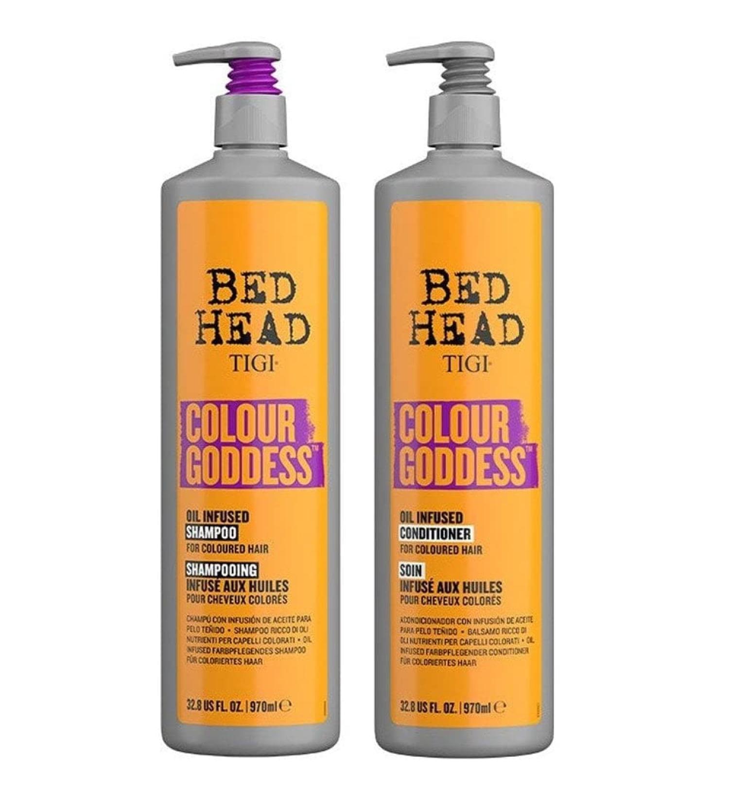 Bed Head Colour Goddess Oil Infused Conditioner by TIGI for Unisex - 970ml Conditioner and Shampoo DUO - Buy Online on GoSupps.com