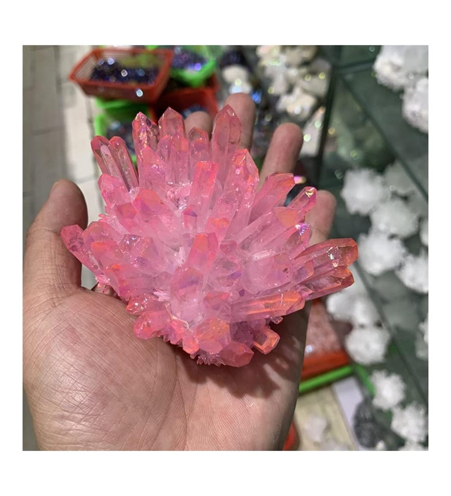 Jukuckv Purple Crystal Clusters - Natural Color Spiritual Support Stunning Shape & Vibrant Crystals for Healing - Buy Online on GoSupps.com
