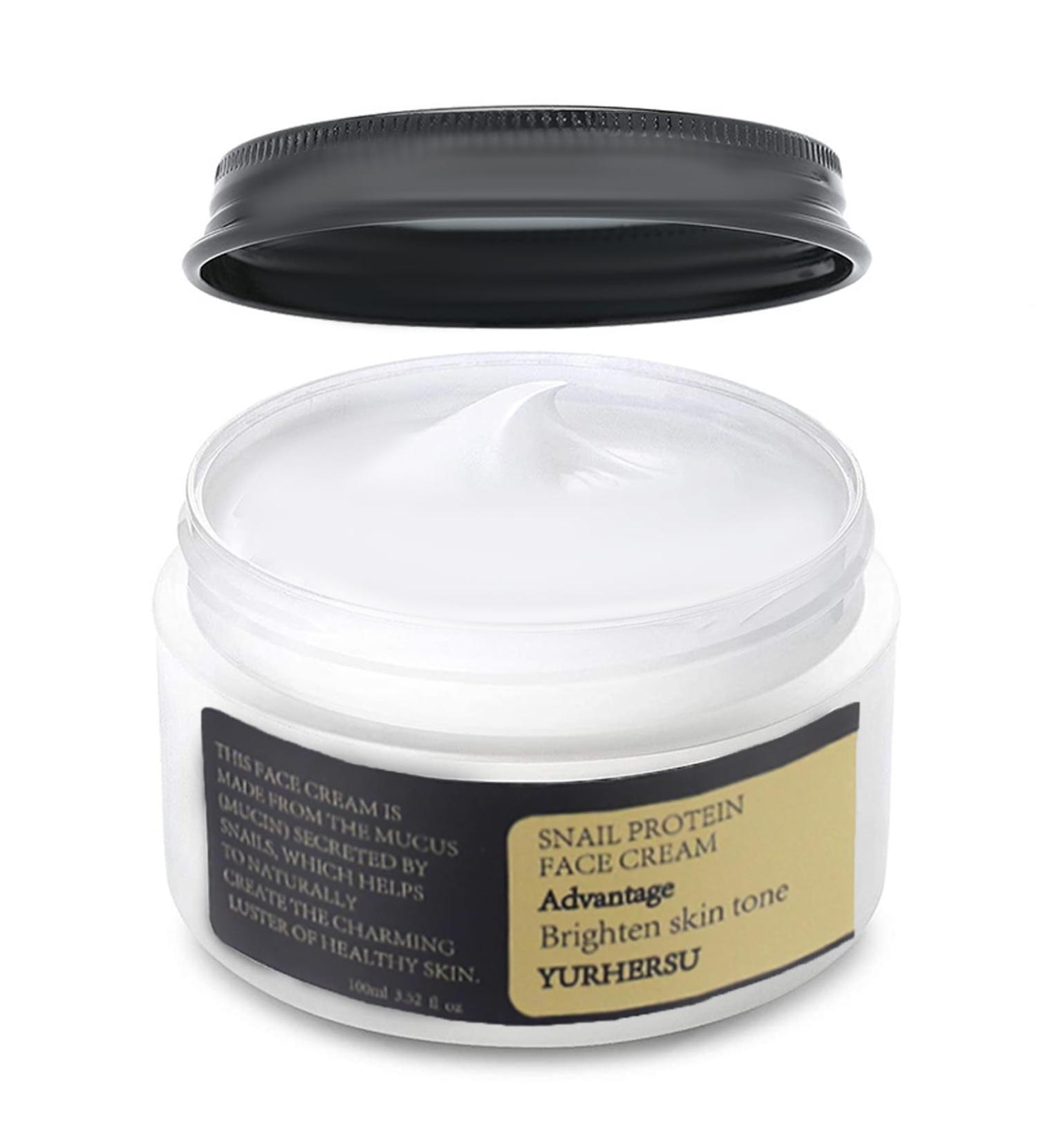 Snail Collagen Face Cream Snail Face Cream High Firming Face Cream for Anti Wrinkles Snail Moisturiser Face Women Snail Mucin Face Cream Hydrating Face Moisturizer for Women & Men Soft Skin Tone-100ml - Buy Online on GoSupps.com