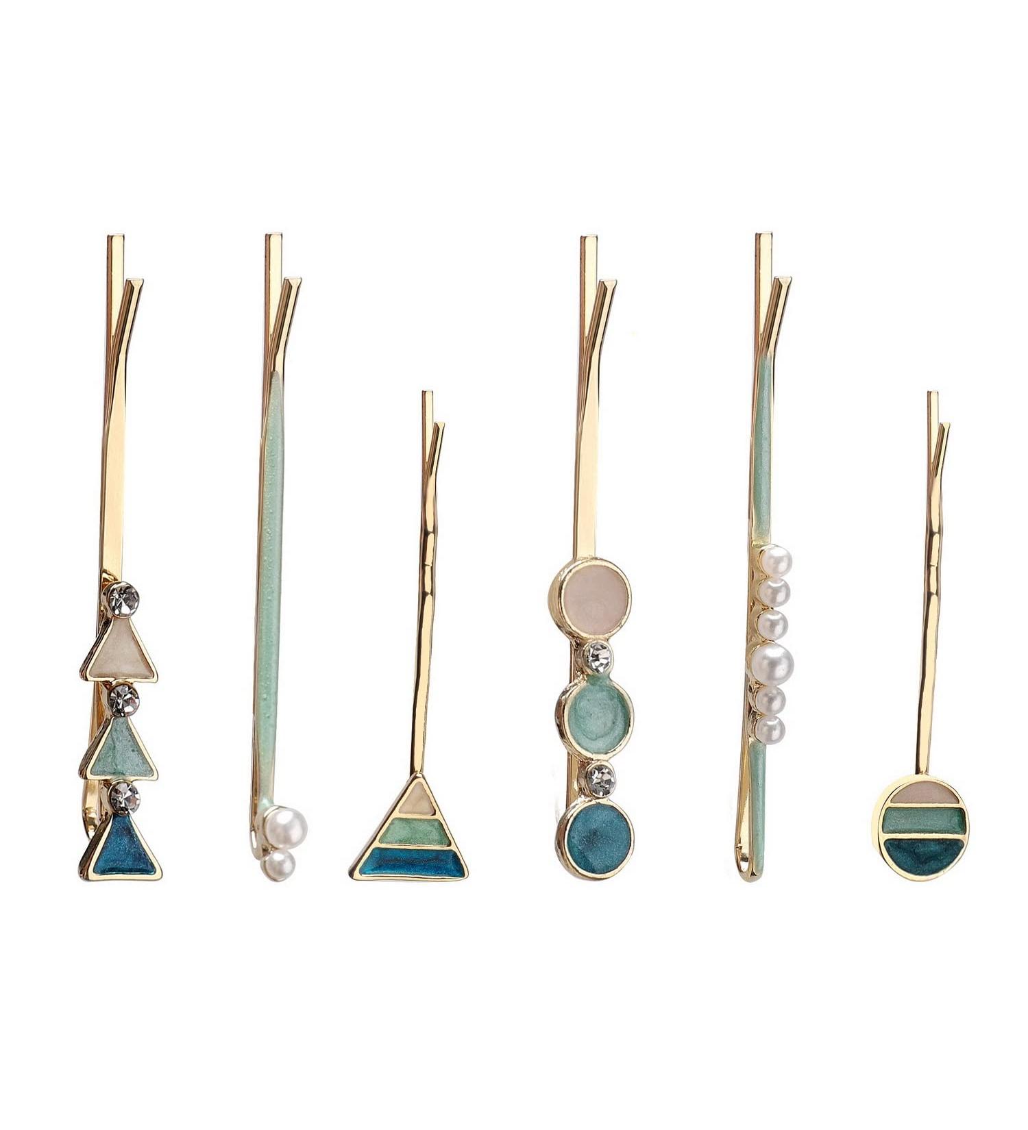 6PCS Acrylic Resin Barrettes: Vintage Hair Pins for Women - Buy Online on GoSupps.com