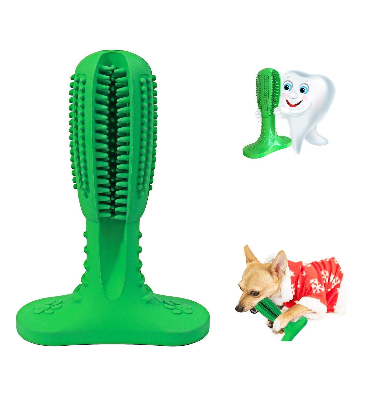 Bestbuy Dog Toothbrush Stick-Puppy Dental Care Brushing Stick Effective Doggy Teeth Cleaning Massager Rubber Bite Resistant Chew Toys for Dogs - Buy Online on GoSupps.com