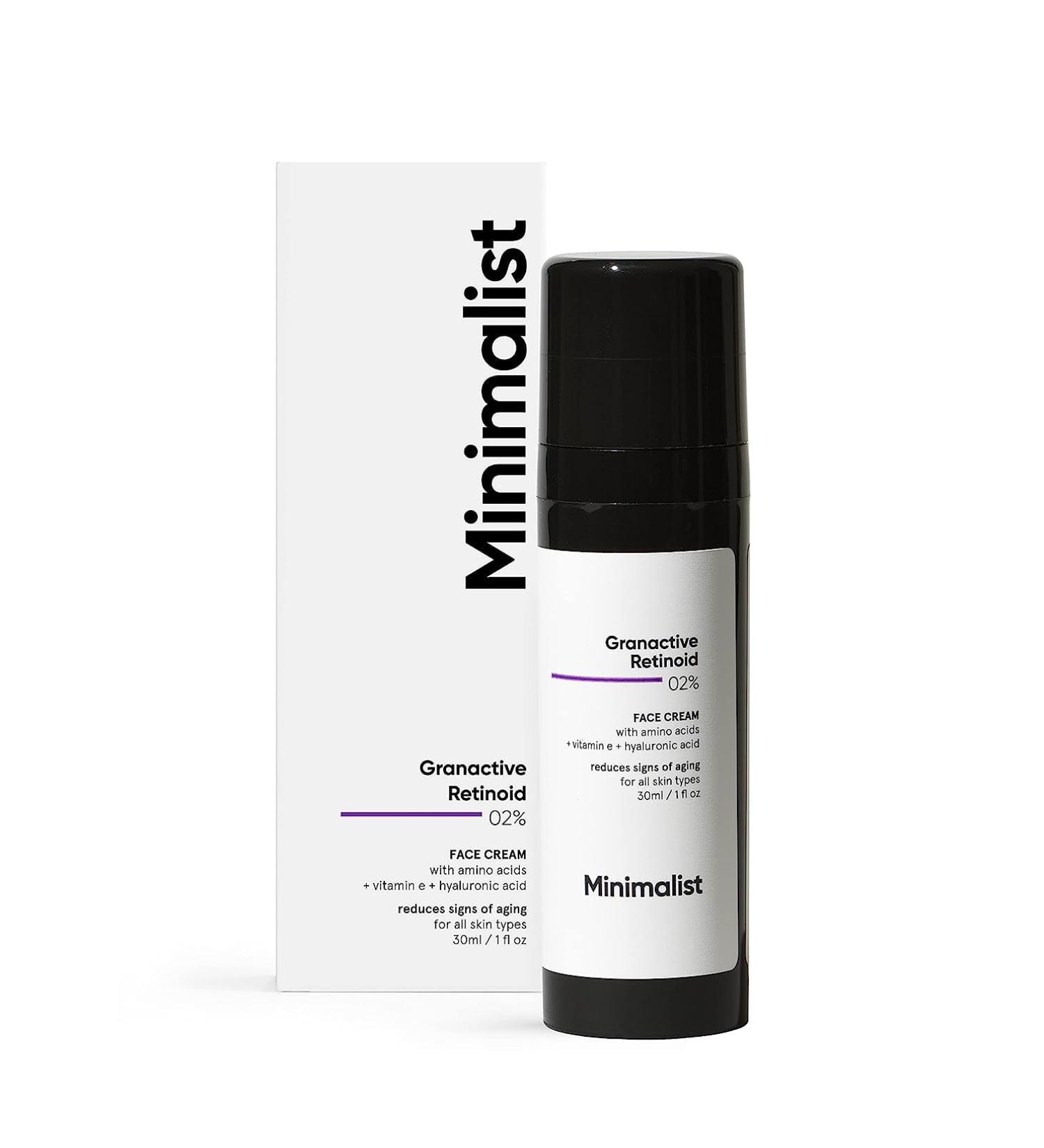 Mini_malist 2% Retinoid Anti-Aging Night Cream Reduce Wrinkles & Fine Lines | Gentle Retinol for Sensitive Skin | Ships Internationally - Buy Online on GoSupps.com