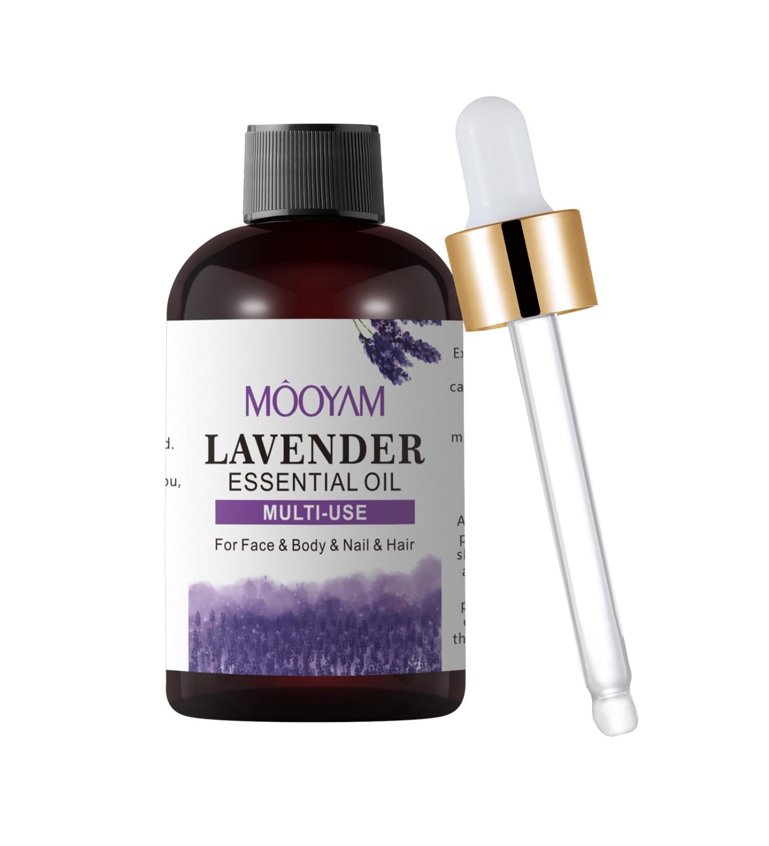 Organic Lavender Essential Oil - Pure Lavender Oil for Skin Care Hair Growth & Aromatherapy | 4 Fl Oz - Buy Online on GoSupps.com