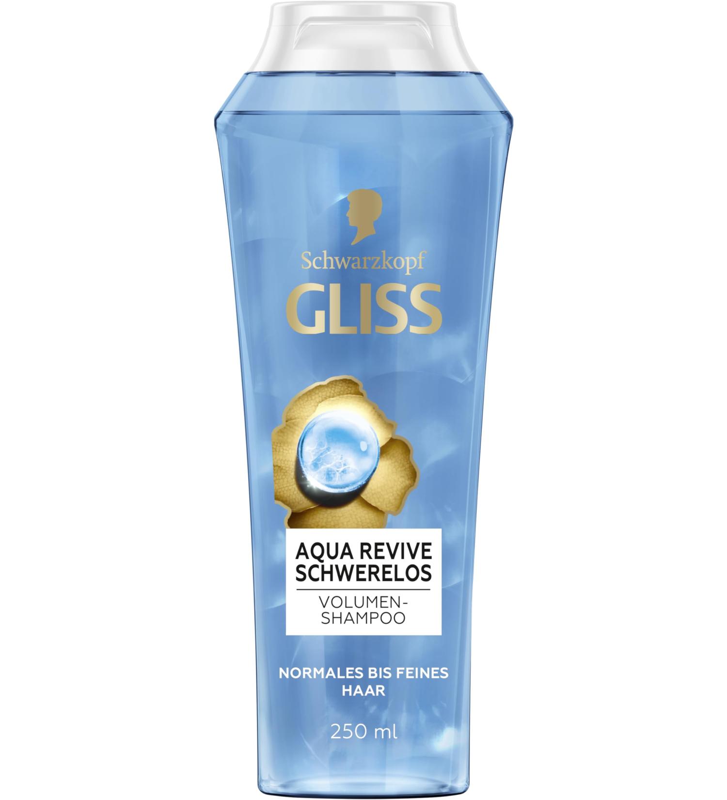 Gliss Weightless Aqua Revive Shampoo (250 ml) - Restorative shampoo for normal to fine hair - Buy Online on GoSupps.com