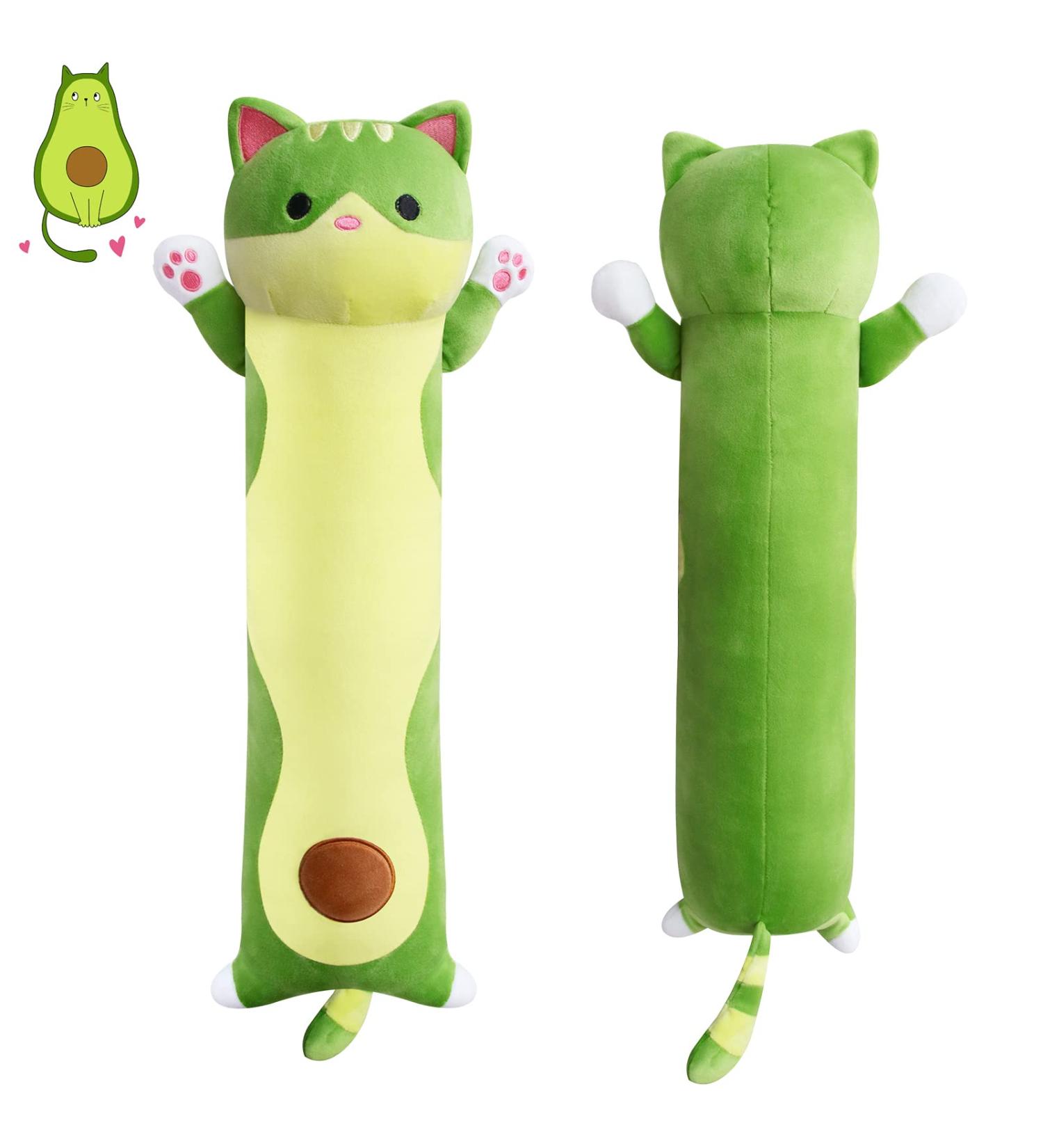 Yamepuia Long Avocado Cat Pillow 56CM - Soft Avocado Hugging Plush Doll for Kids, Boys, and Girls - Buy Online on GoSupps.com
