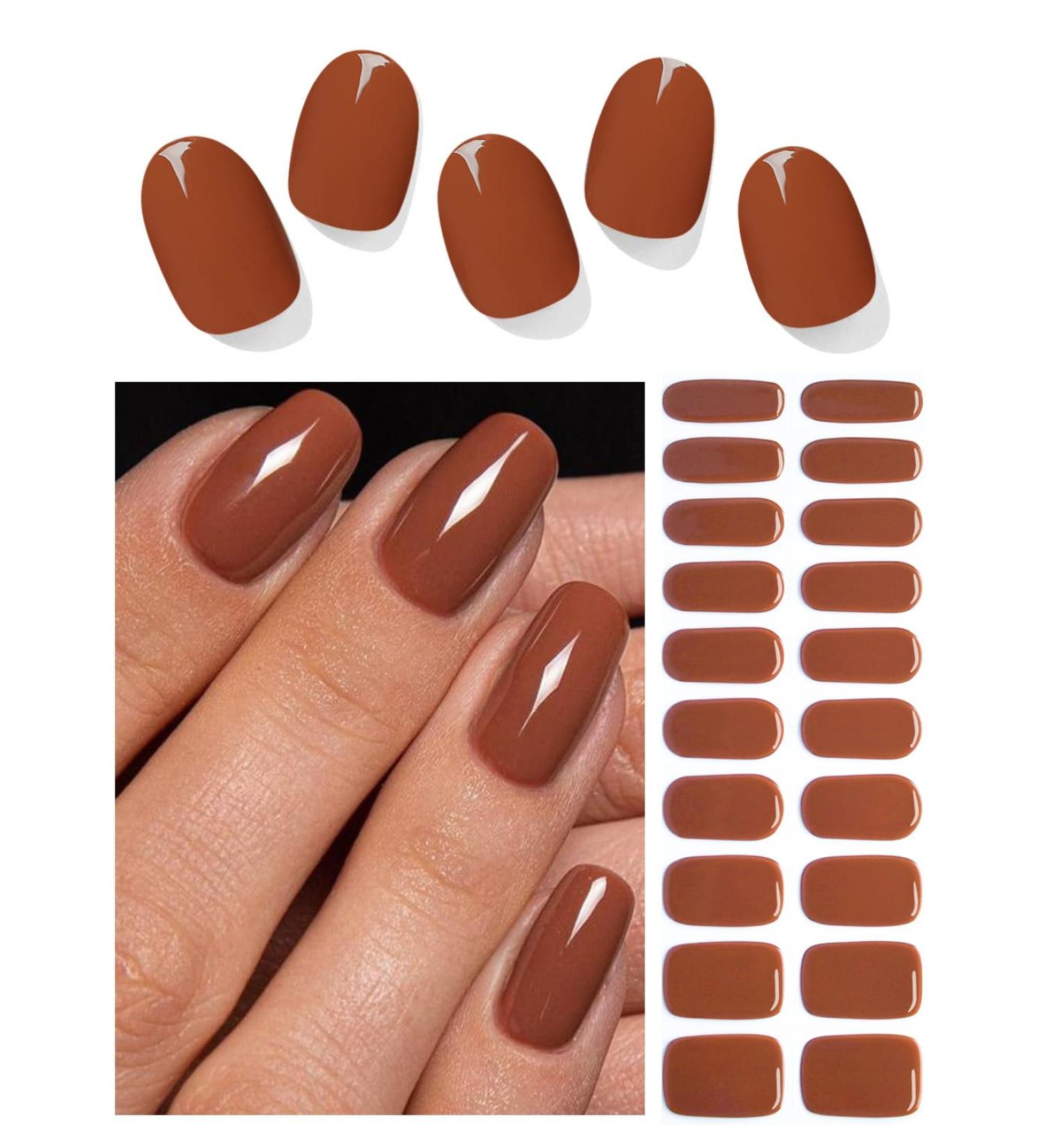 TrueShei Nail Foils - 20 Burnn Rot UV Gel Nail Film | Self-Adhesive Gel Nail Stickers & Wraps for Stunning Burnn Red Nails | International Shipping Available - Buy Online on GoSupps.com