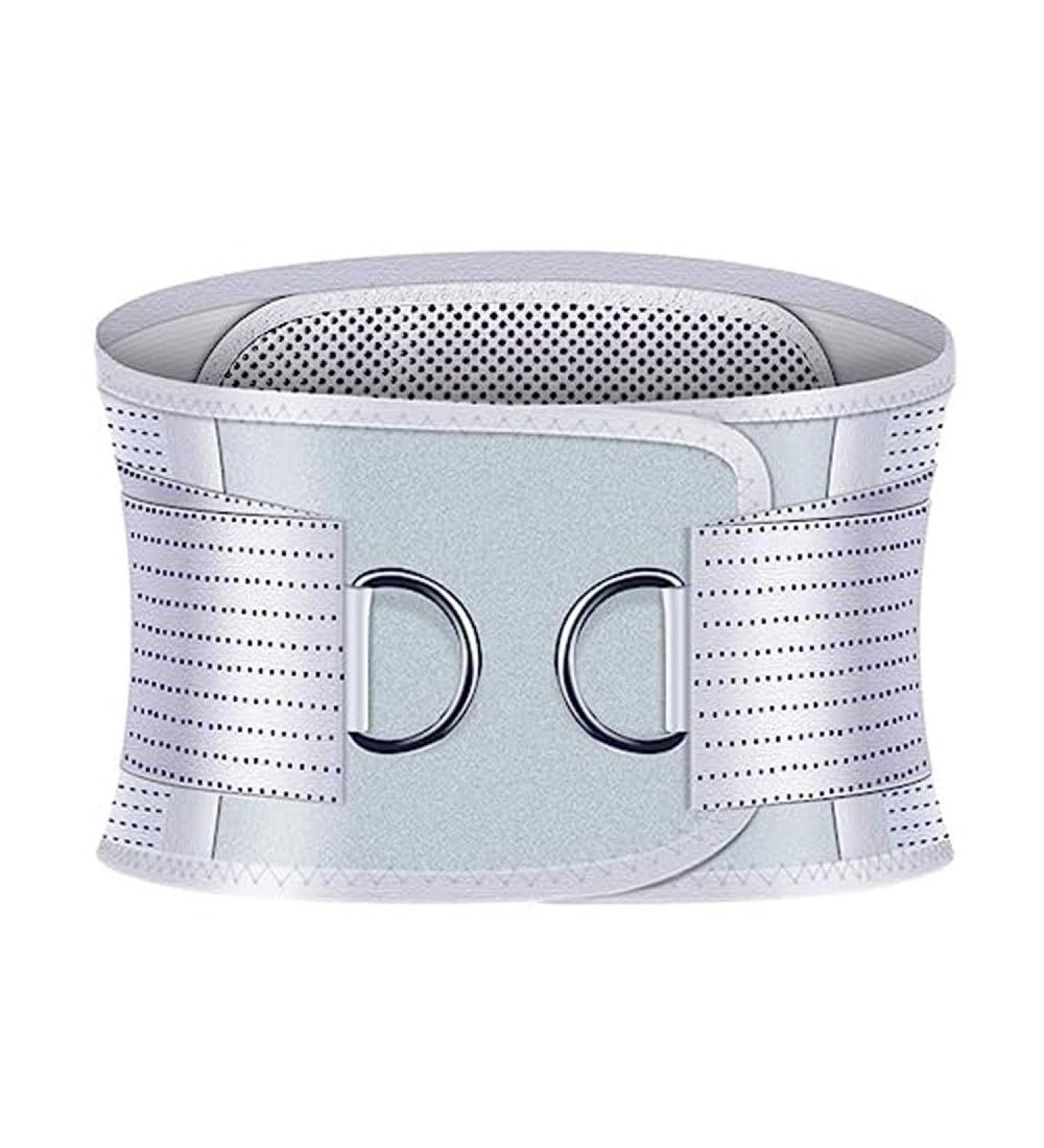 Self-Warming Lower Back Bandage & Waist Support Belt - Adjustable Pain Relief for Scoliosis Spasms & Herniated Disc - Removable Color Options - Buy Online on GoSupps.com