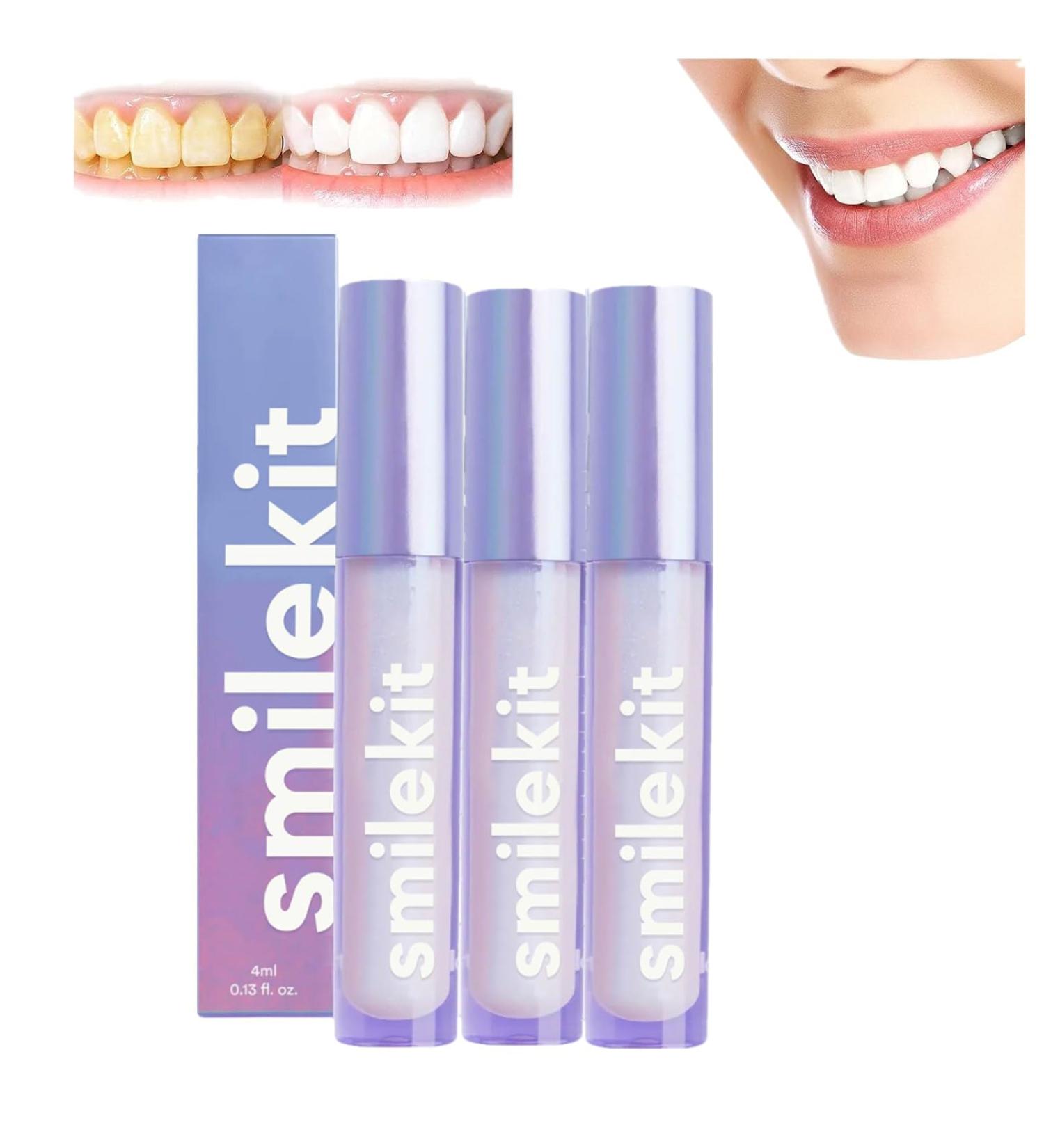 Glostik Teeth Gloss - Whiter Teeth with Instant Results | Dental Pen (3PCS) - Shine & Smile! - Buy Online on GoSupps.com