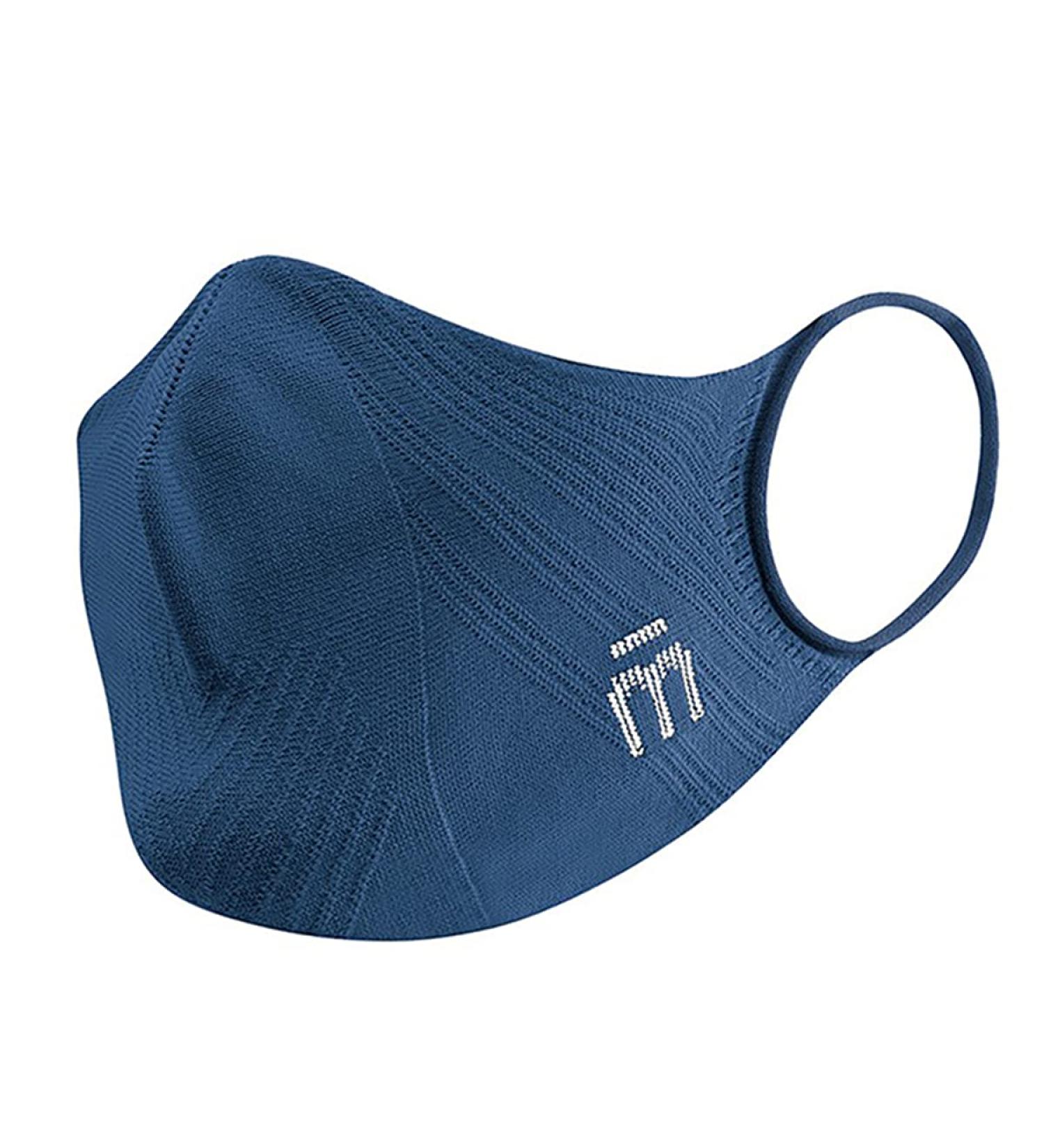 Mico P4Pmask Blue - Reusable Ergonomic Sports Mask for Men & Women | Seamless Washable Quick-Drying | Size S - Buy Online on GoSupps.com