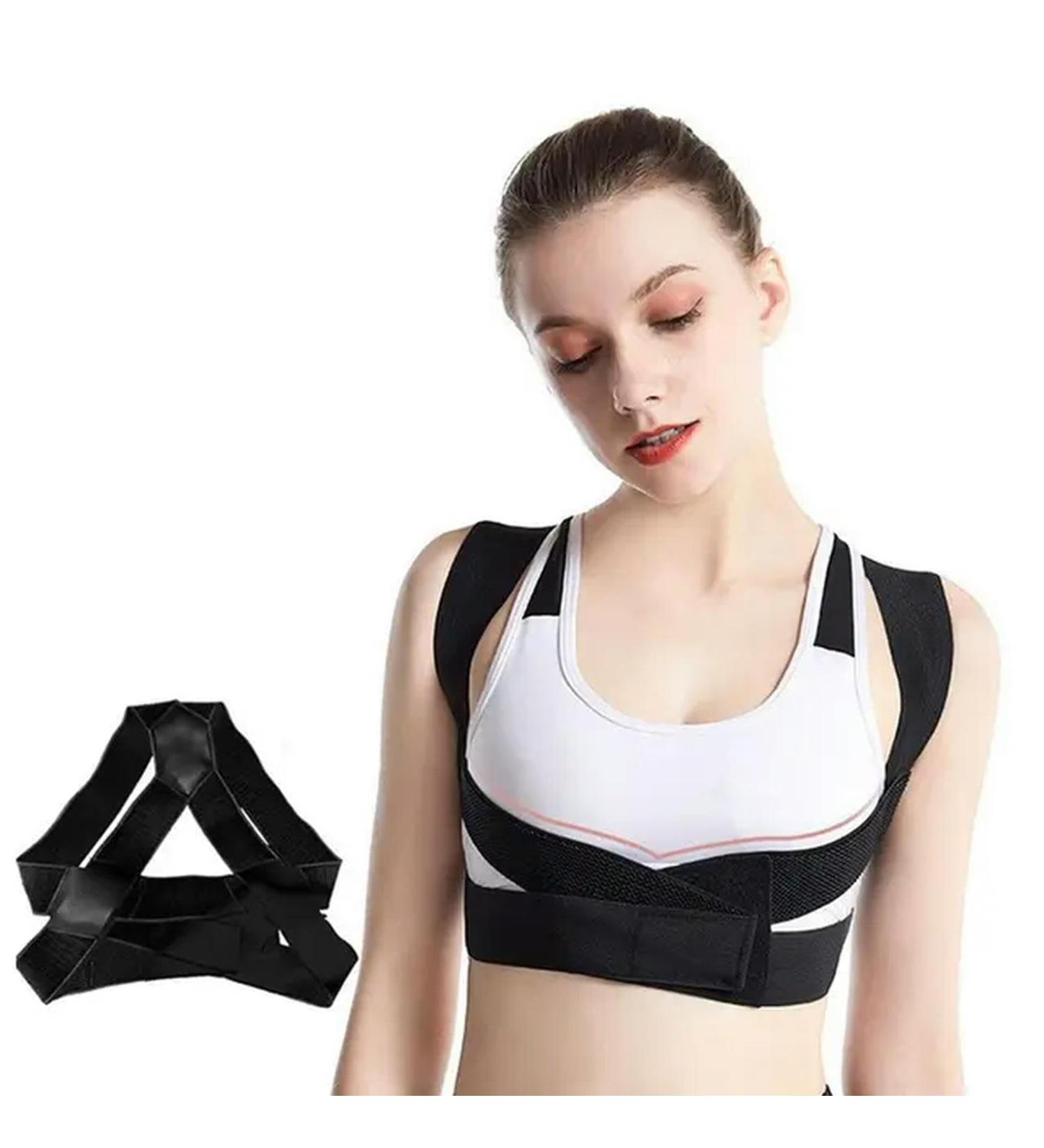 Back Soft Posture Correction Belt Back Correction Belt for Adult Black M - Buy Online on GoSupps.com