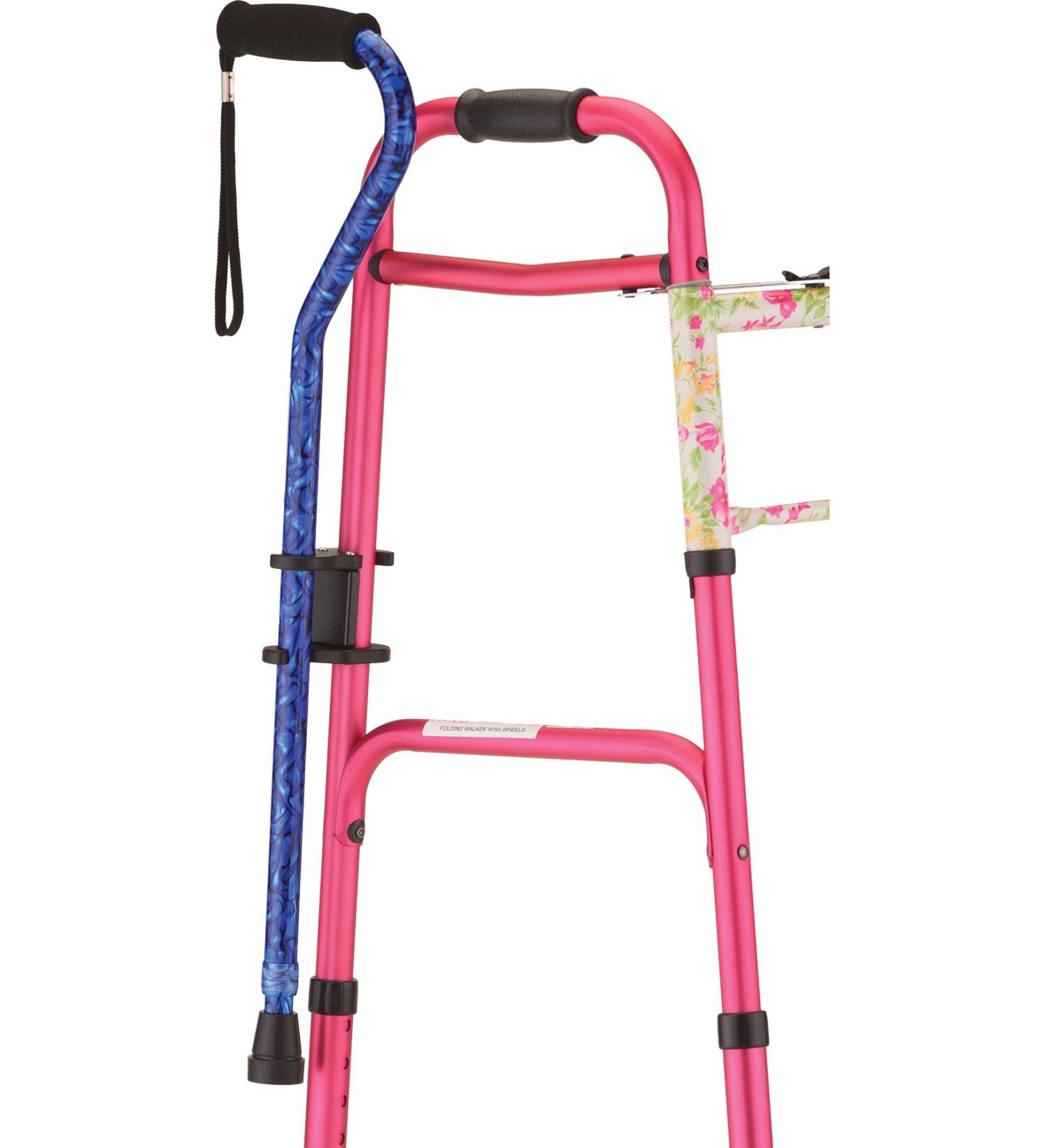 NOVA Snap-On Cane Holder for Rollator and Folding Walker - Walking Cane Attachment - Buy Online on GoSupps.com