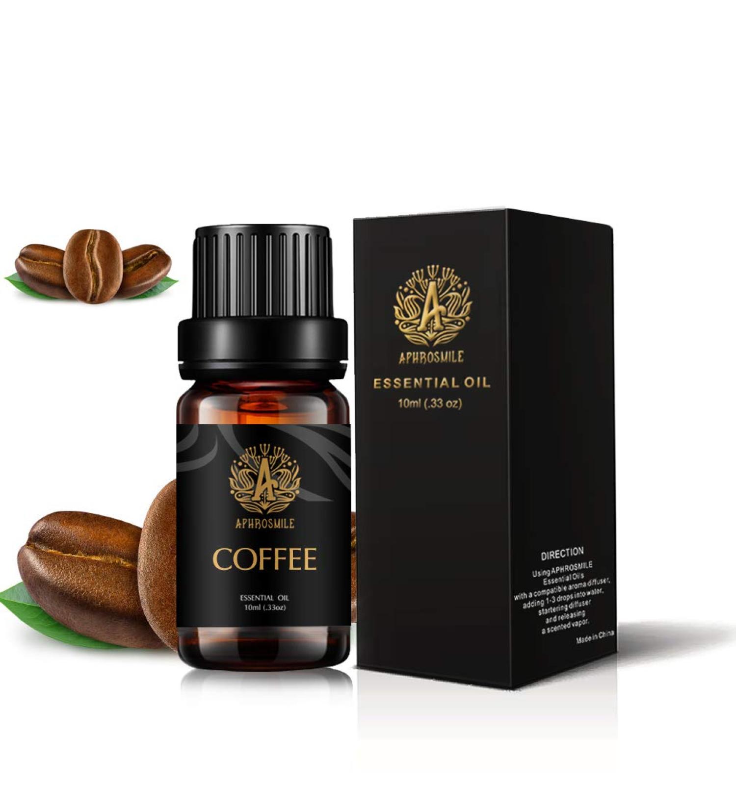 100% Pure Aromatherapy Coffee Essential Oil 10ml for Diffusers Massage Skin & Hair Care | International Shipping - Buy Online on GoSupps.com