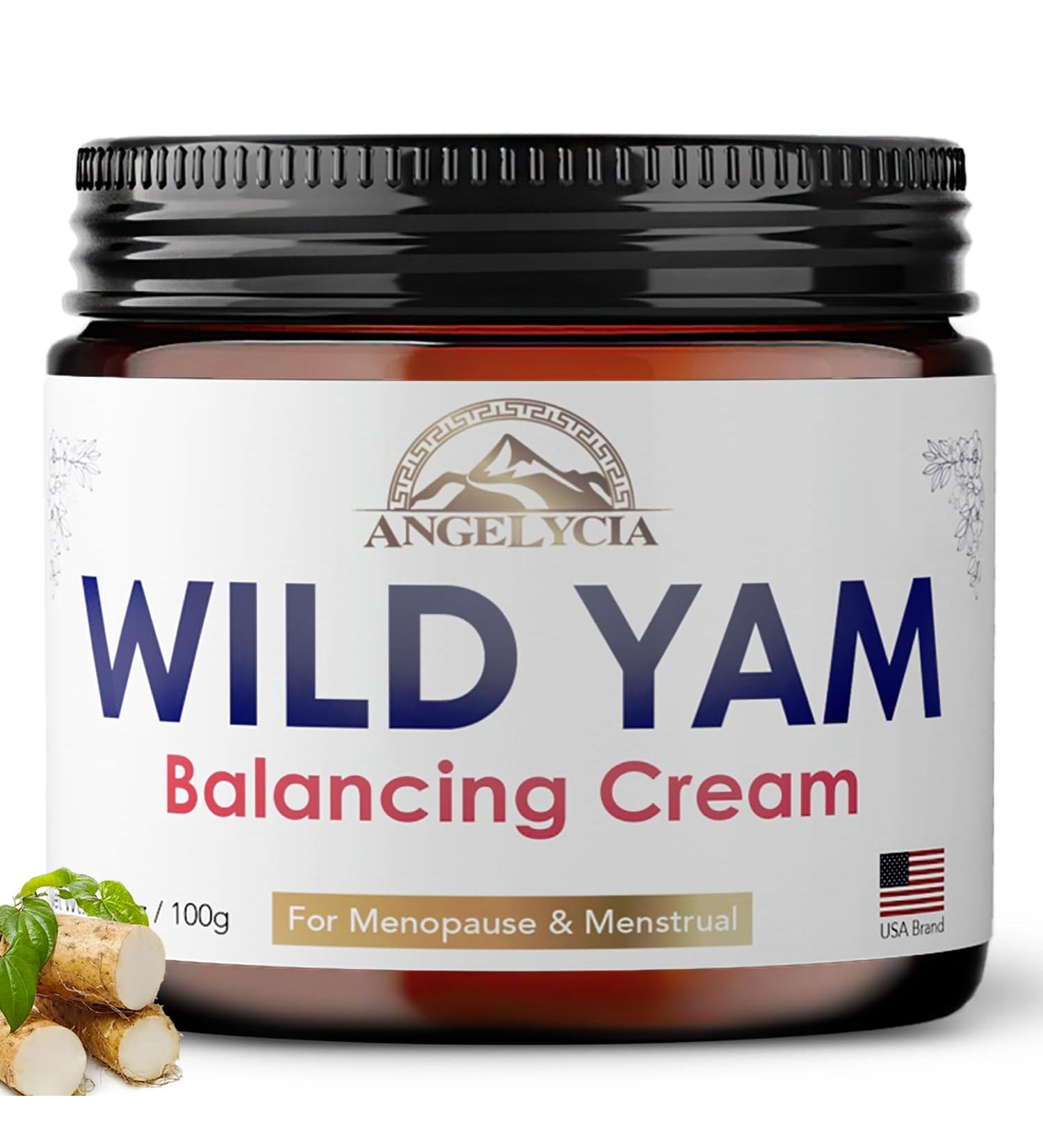Wild Yam Cream for Hormone Balance | 100% Organic Estrogen Cream for Women | PMS Perimenopause & Menopause Support | All Skin Types - Buy Online on GoSupps.com