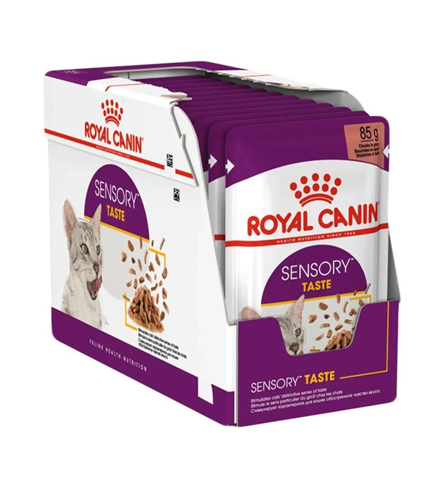 Royal Canin Sensory Taste in Gravy Wet Cat Food 85g (Pack of 48) - Buy Online on GoSupps.com
