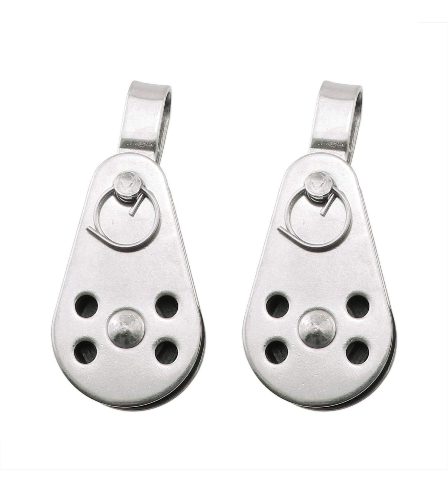 2pcs Stainless Steel Nylon Pulley Marine Pulley Blocks - Boat & Kayak Accessories - Buy Online on GoSupps.com