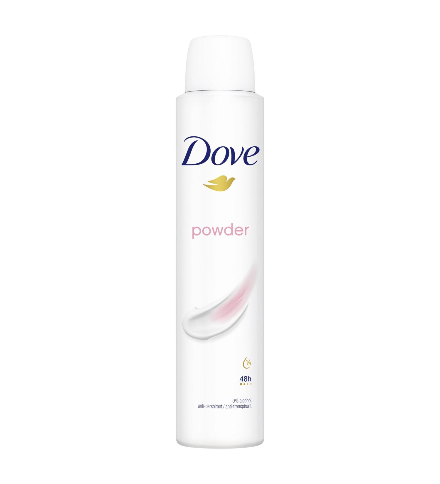 Dove Powder Anti-perspirant Deodorant Spray pack of 6 with moisturising cream for 48 hours of protection 200 ml Powder 200 ml (Pack of 6) - Buy Online on GoSupps.com