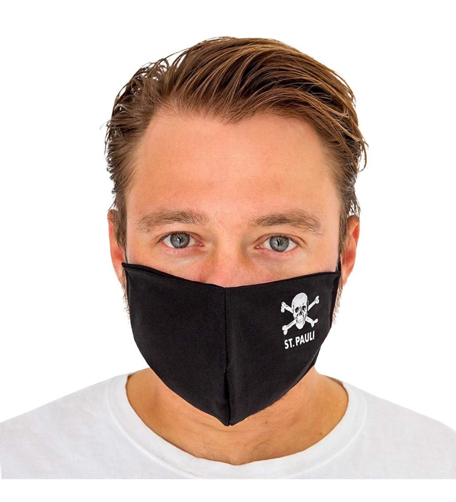 St. Pauli Skull Washable Face Mask - Comfortable & Durable Mouth and Nose Cover for International Shipping - Buy Online on GoSupps.com