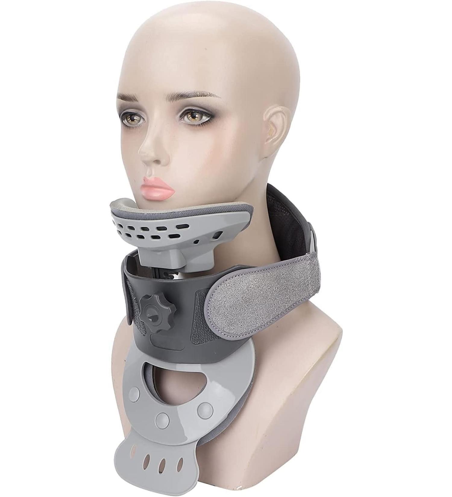 Safwel Neck Traction Device - Adjustable Warmth Neck Collar for Cervical Spine Relief | Effective Stiff Neck Pain Treatment - Buy Online on GoSupps.com