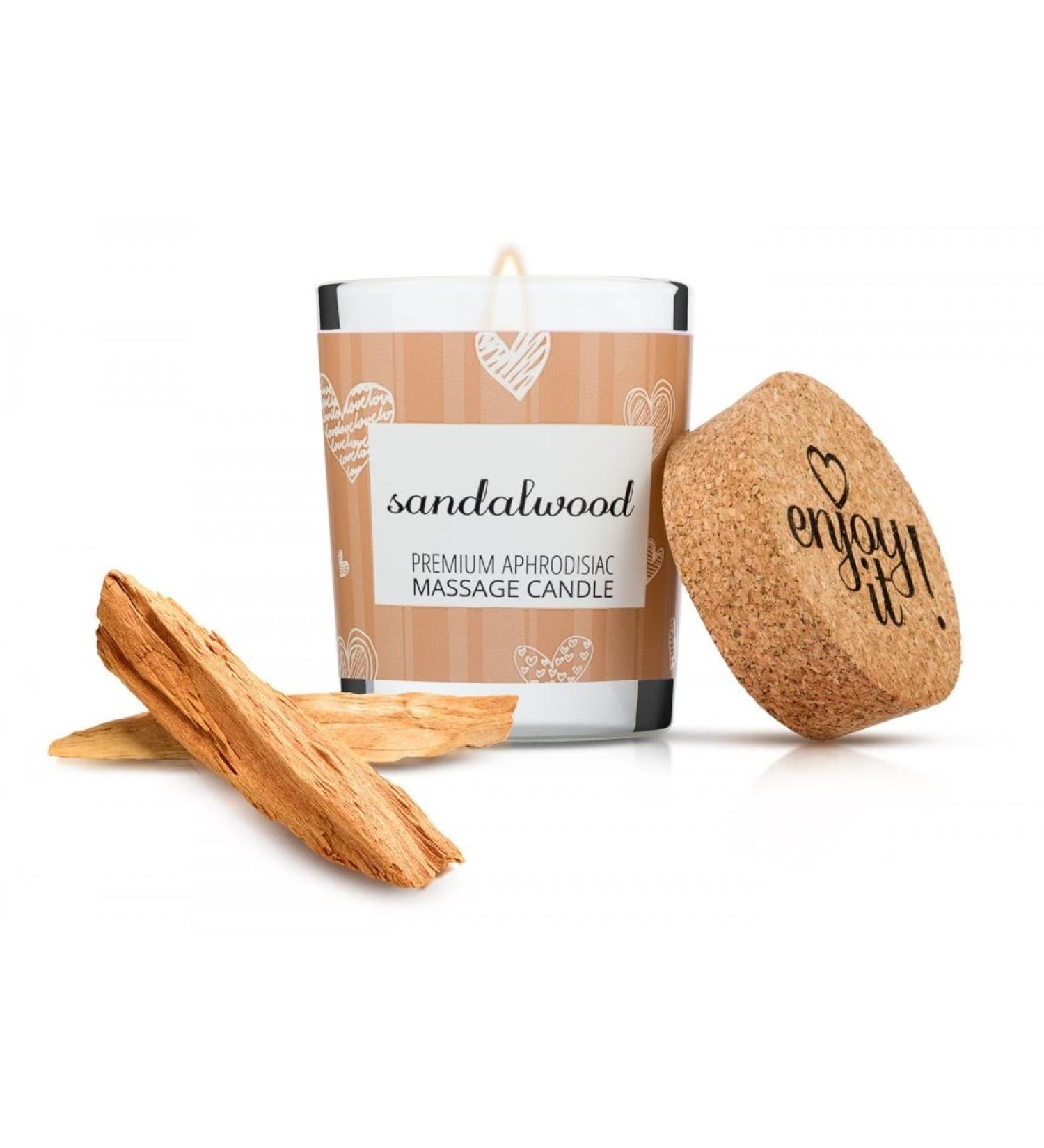 Massage Candle 70ml MAGNETIFICO ENJOY IT! Sandalwood Aromatherapy Candle for Relaxation & Self-Care Ideal for Gifts - Shop Now! - Buy Online on GoSupps.com