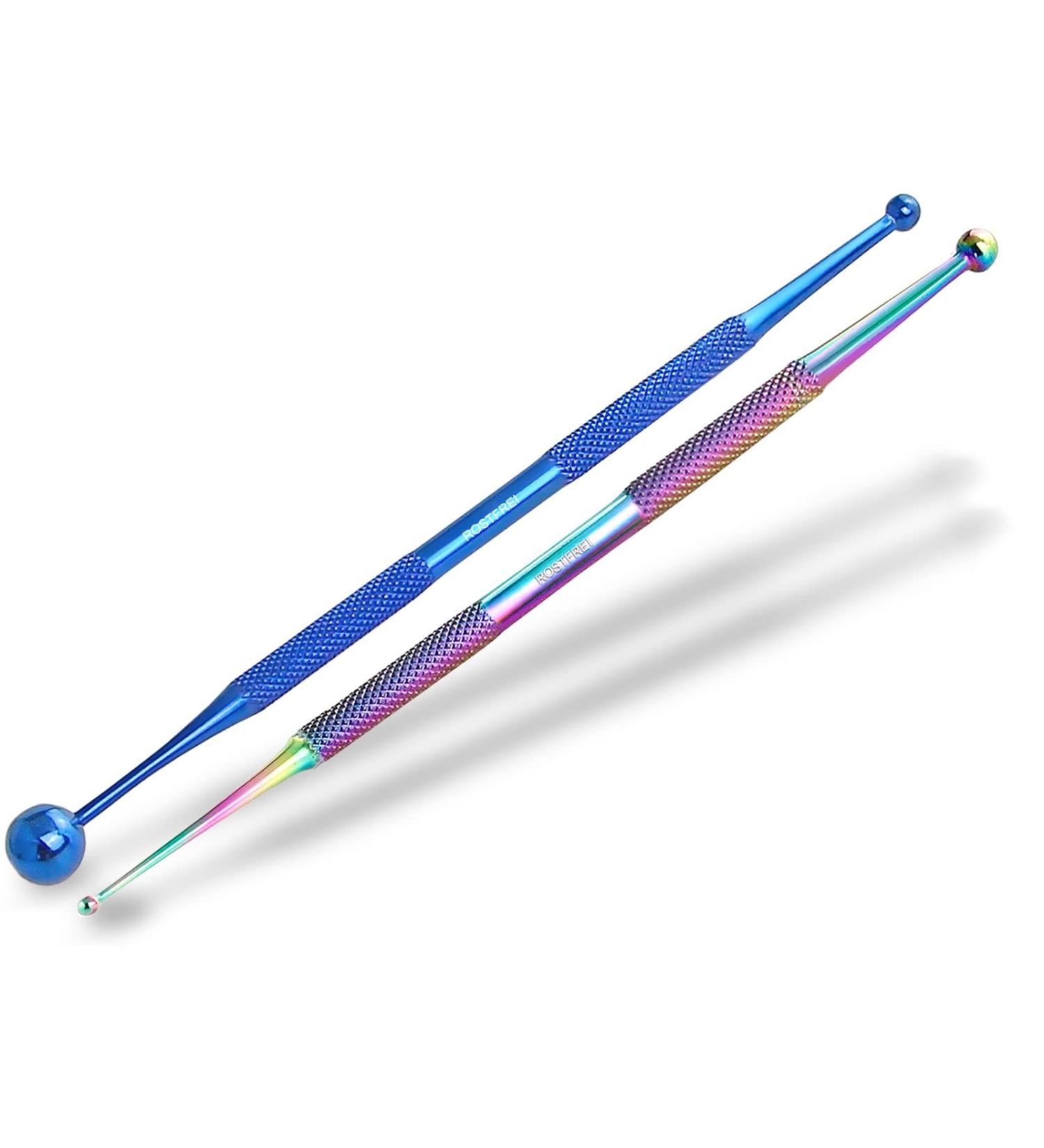 Premium Acupressure Pencil Set | Titan Stainless Steel Meridian Pens (2/5mm & 5/10mm) | Acupuncture & Massage Pins in Blue & Multicolored - Buy Online on GoSupps.com