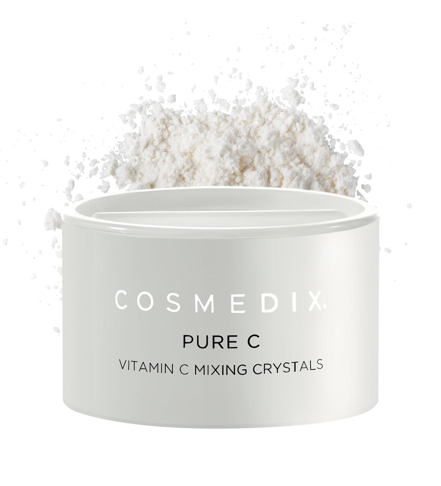 COSMEDIX Pure C Vitamin C Mixing Crystals - Boost Anti-Aging Skin Care - Brighten, Even Tone & Reduce Wrinkles - Dark Spot Corrector - Acne Scar Remover - Buy Online on GoSupps.com