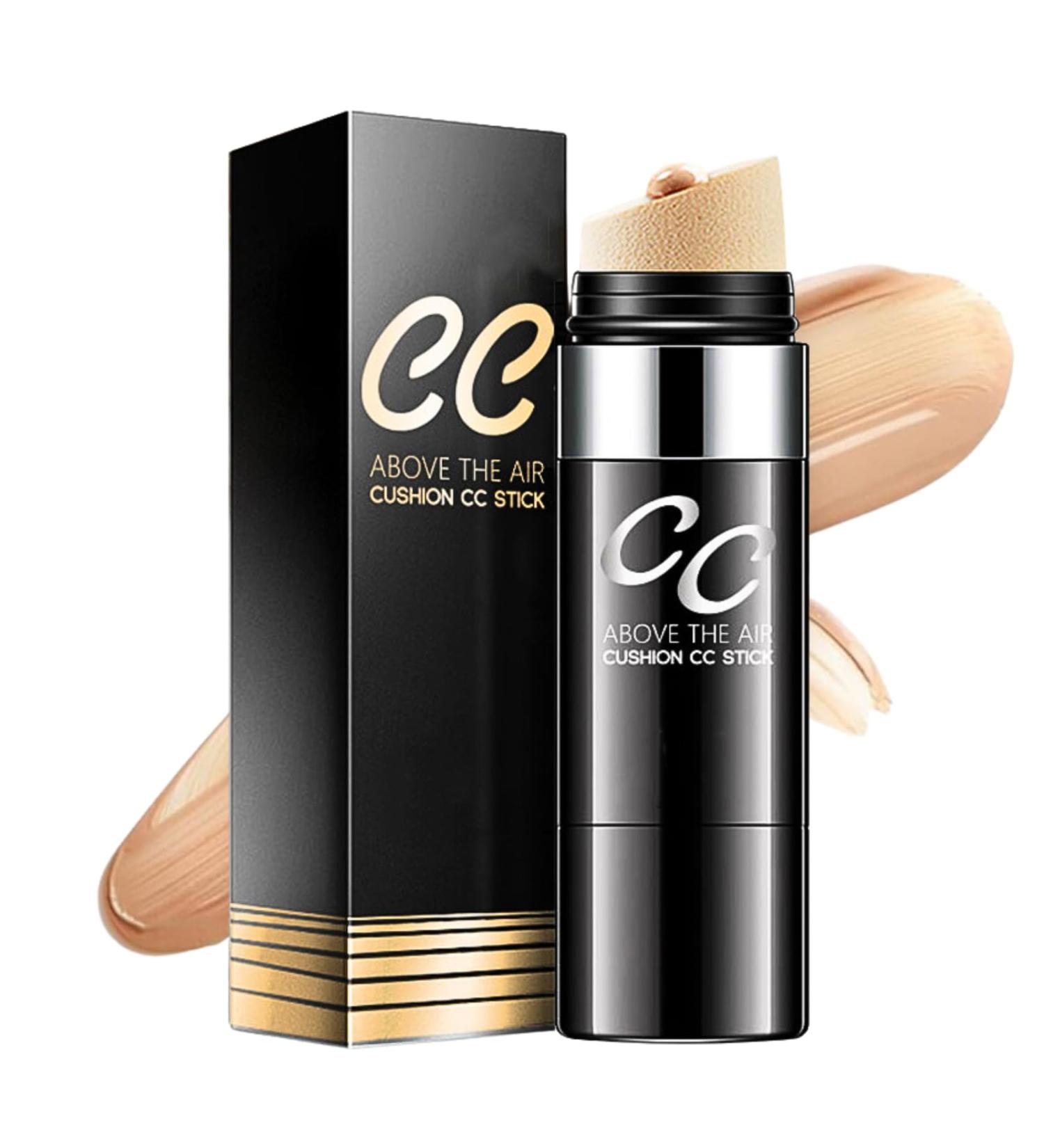 CC Cream Foundation Full Coverage Air Cushion CC Foundation Stick Color Correction Cream Concealer Full Coverage Lightweight Waterproof Natural Glowy Makeup Cover Blemishes & Redness - Buy Online on GoSupps.com