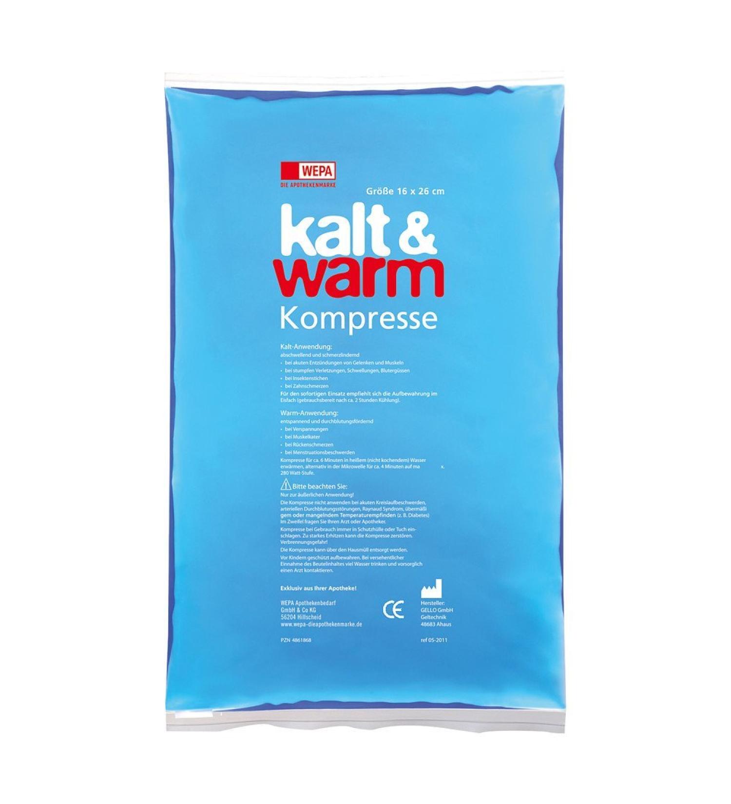 Cold and warm compress 16x26 cm 1 hour