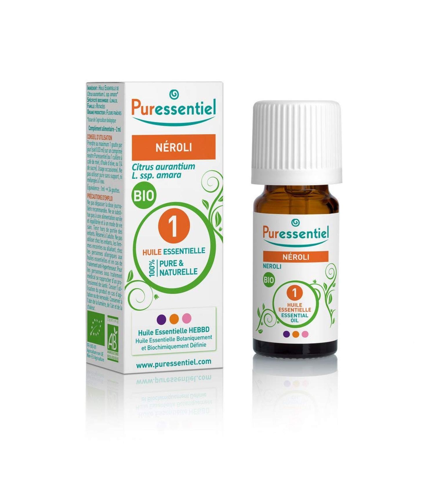 Puressentiel Organic Neroli Essential Oil 2ml - Buy Online on GoSupps.com